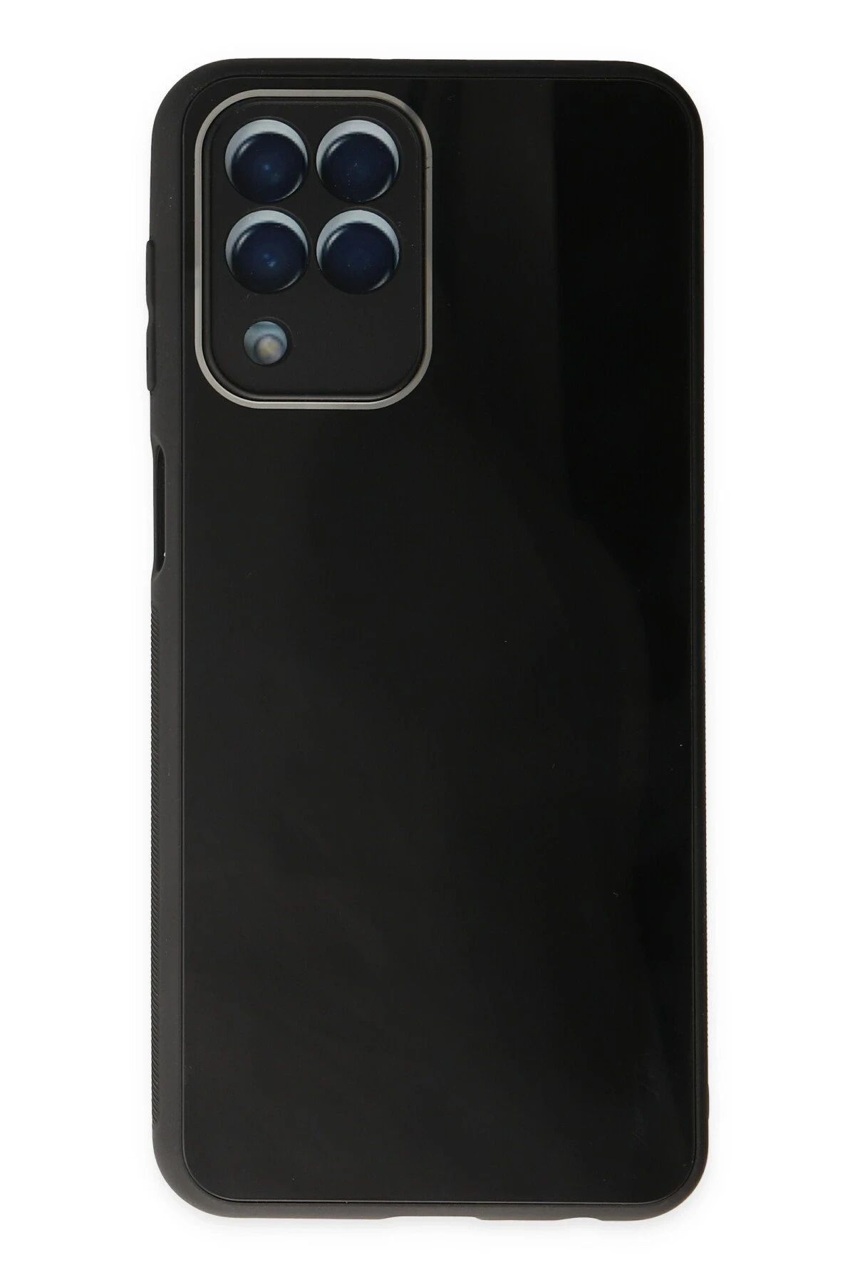 NewFace Samsung Galaxy M33 Kılıf Glass Kapak - Siyah BSTMY