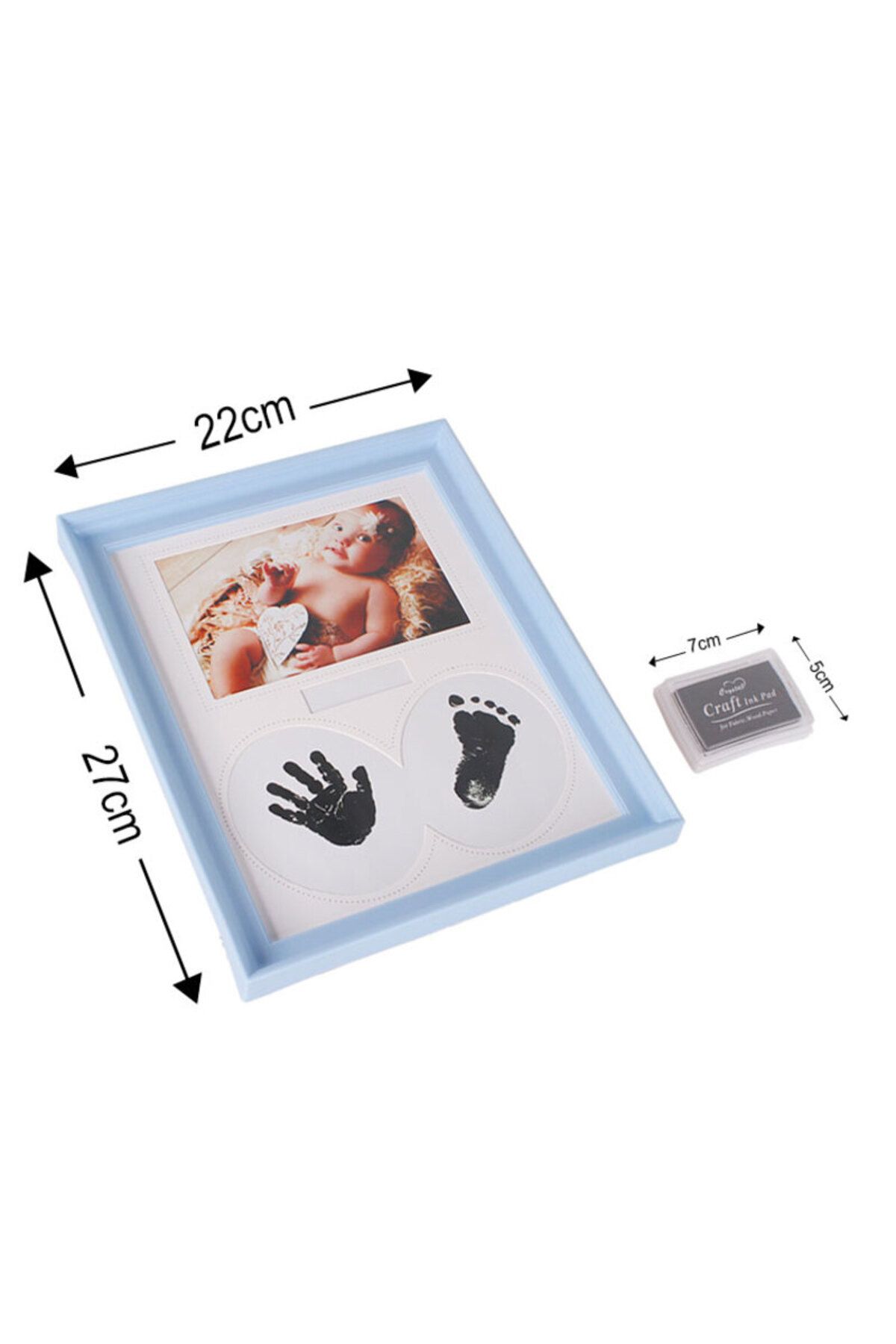 KALE PROMOSYON Bebek El ve Ayak İzi Fotoğraf Çerçevesi - 22x27cm