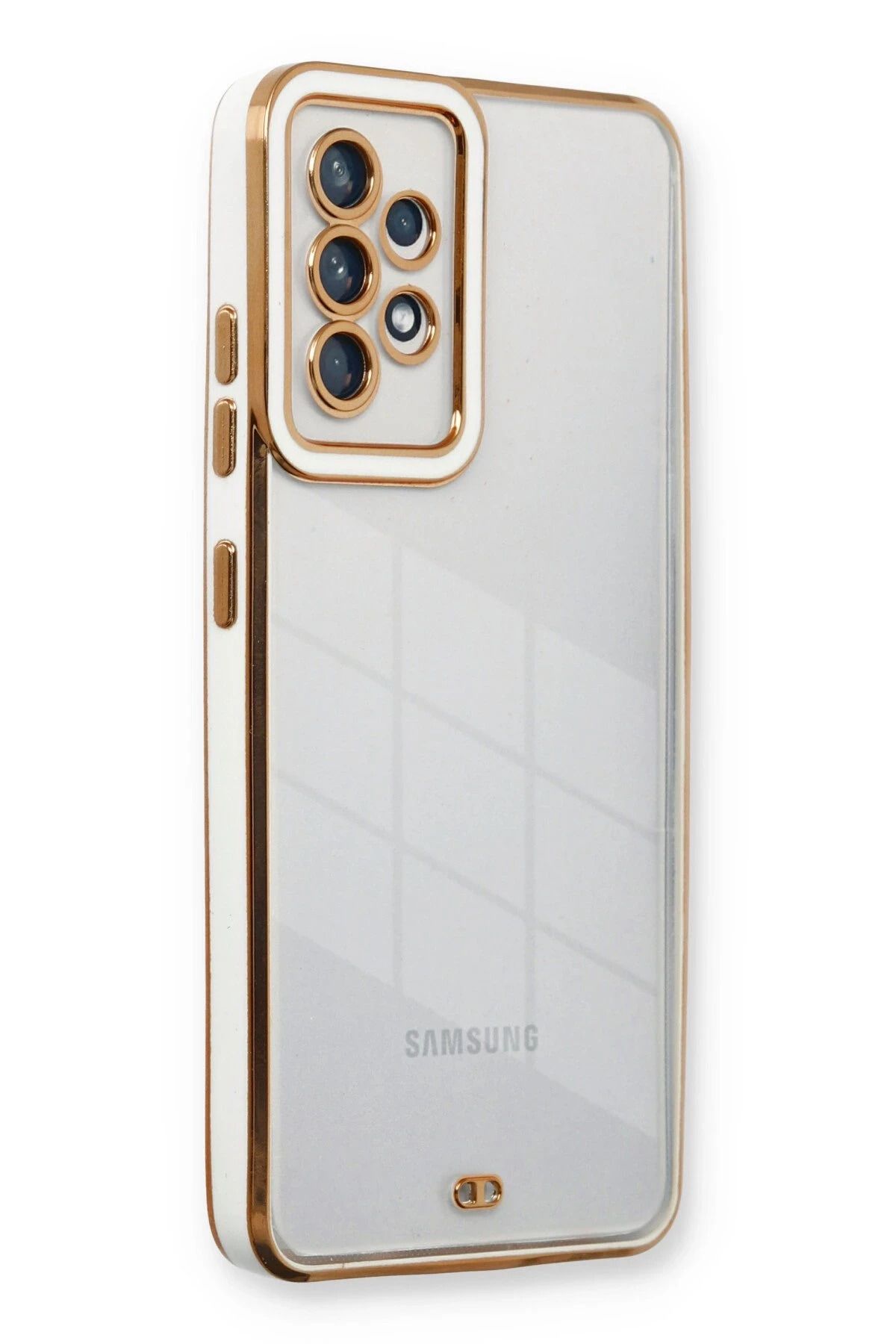 NewFace Samsung Galaxy A23 4G Kılıf Liva Lens Silikon - Beyaz BSTMY