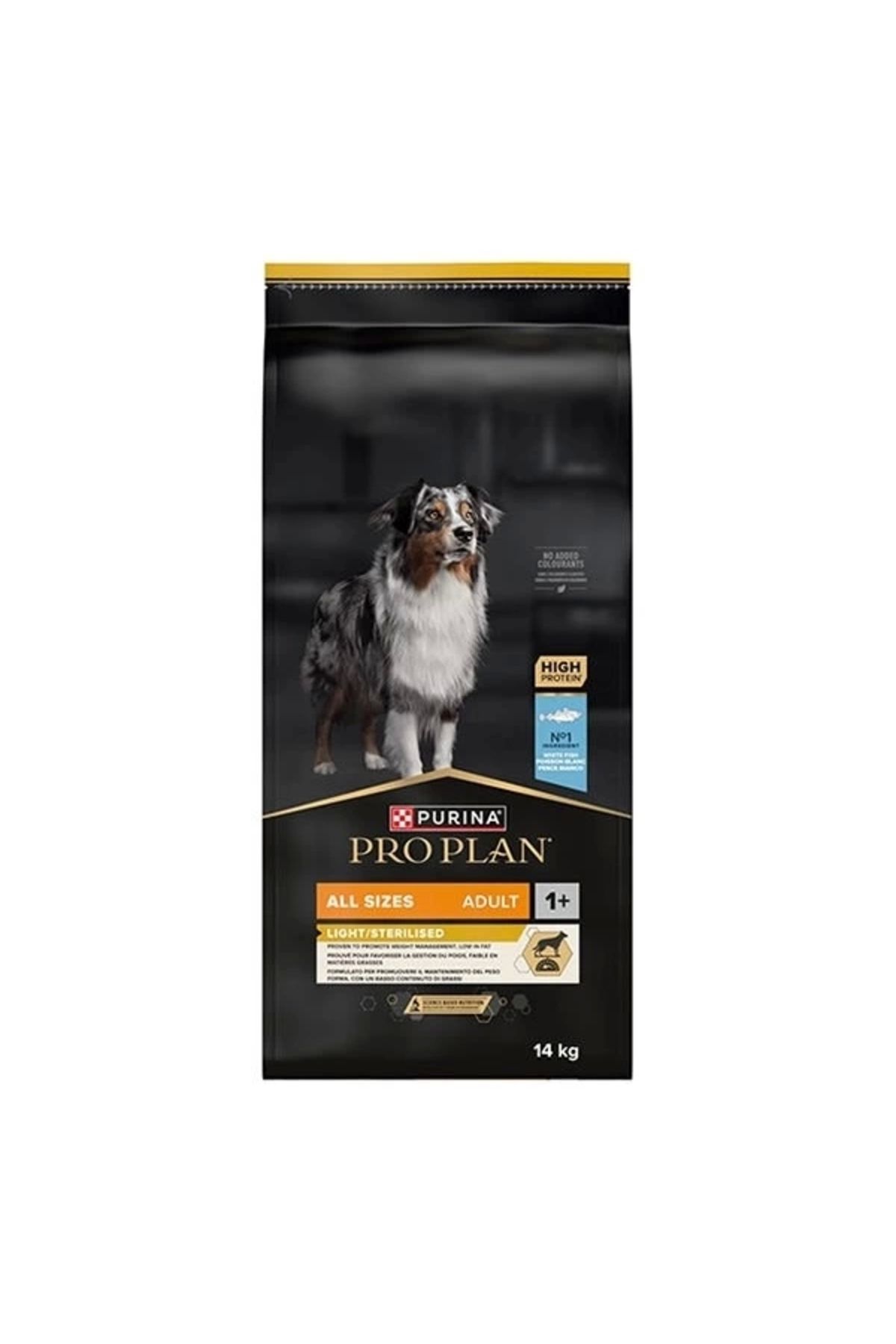 YNT İthalat Pro Plan Light Sterilised Beyaz Balıklı Kısırlaştırılmış Yetişkin Köpek Maması 14 Kg