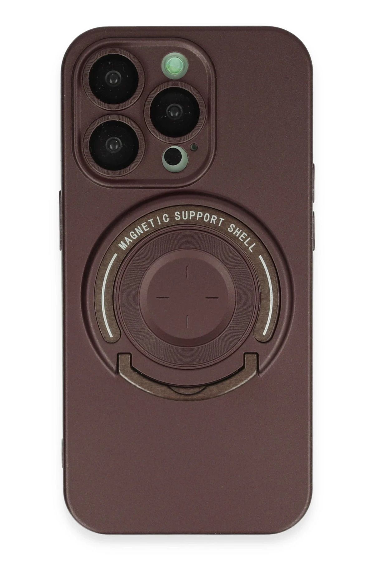 NewFace iPhone 14 Pro Kılıf Lukka Magneticsafe Kapak - Kahverengi YNSMR