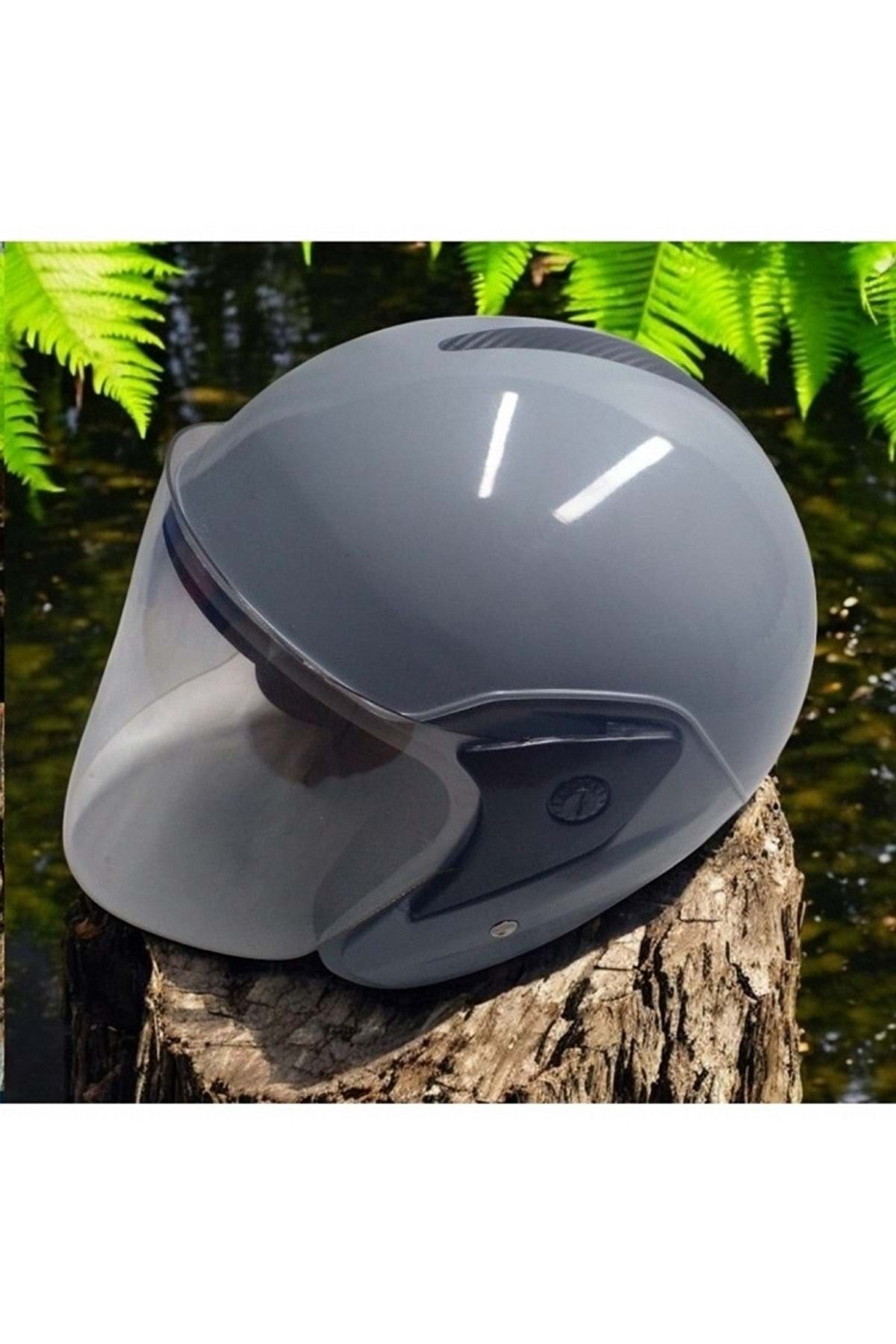 ultramotor Çene Açık Gri Standart Beden Kask Camlı