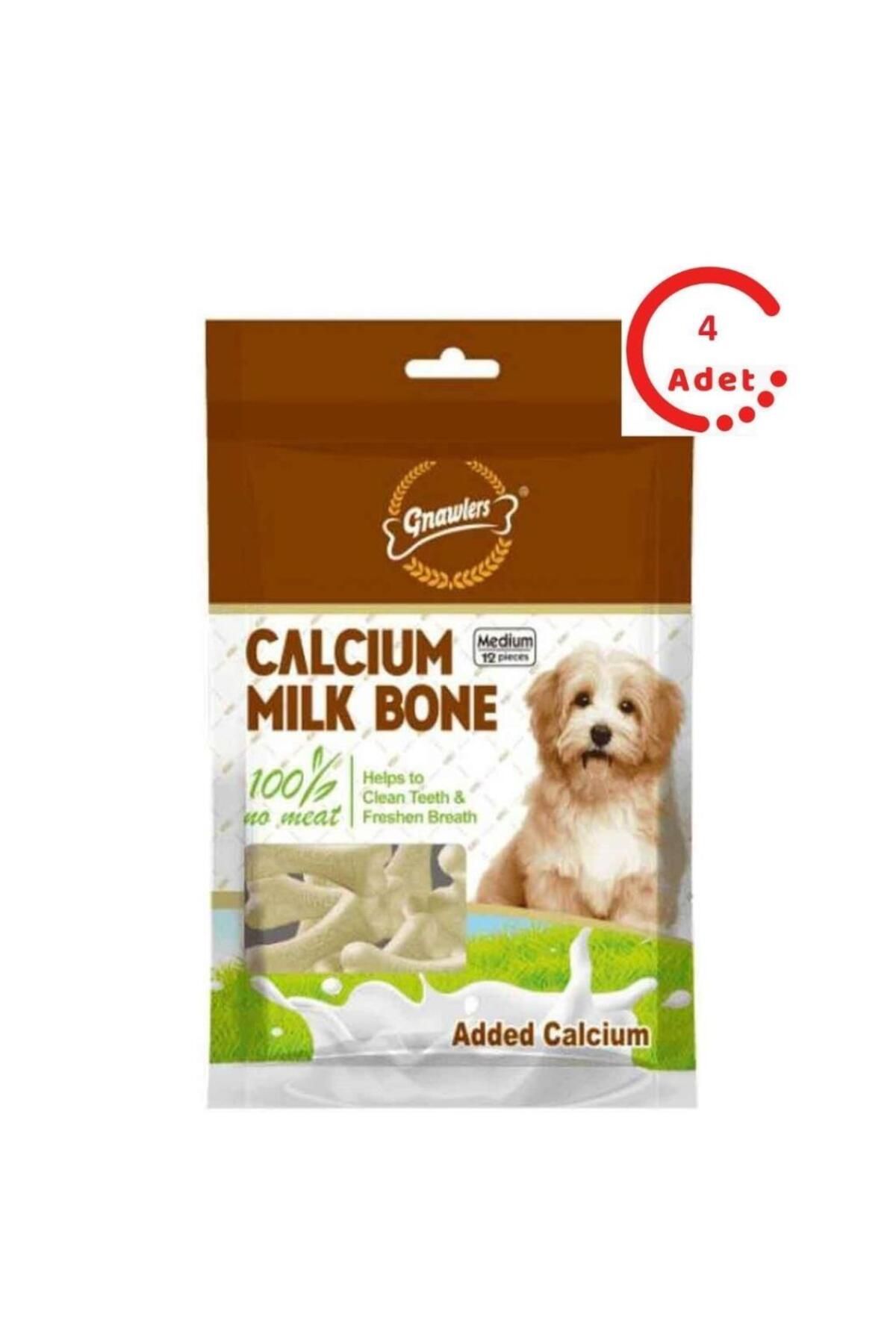 Gnawlers Köpek Ödül Bisküvisi Milk Bone 12'li Paket x 4 Adet