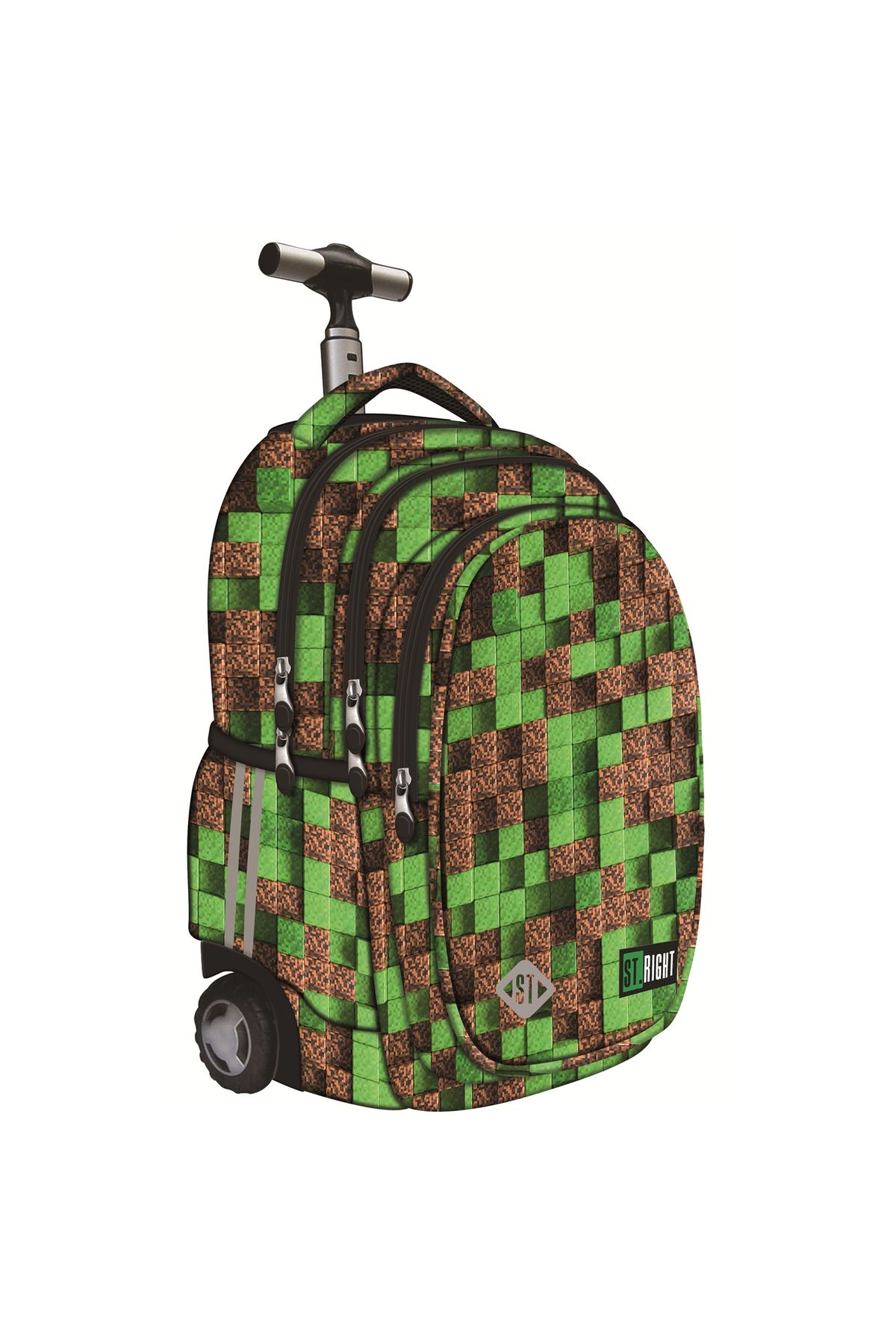 ST Right Rucsac Tip Troler St.right, Colecția Pixel Cubes, Tb01, Roți Din Silicon, 44x32x25 Cm Unisex - One Size