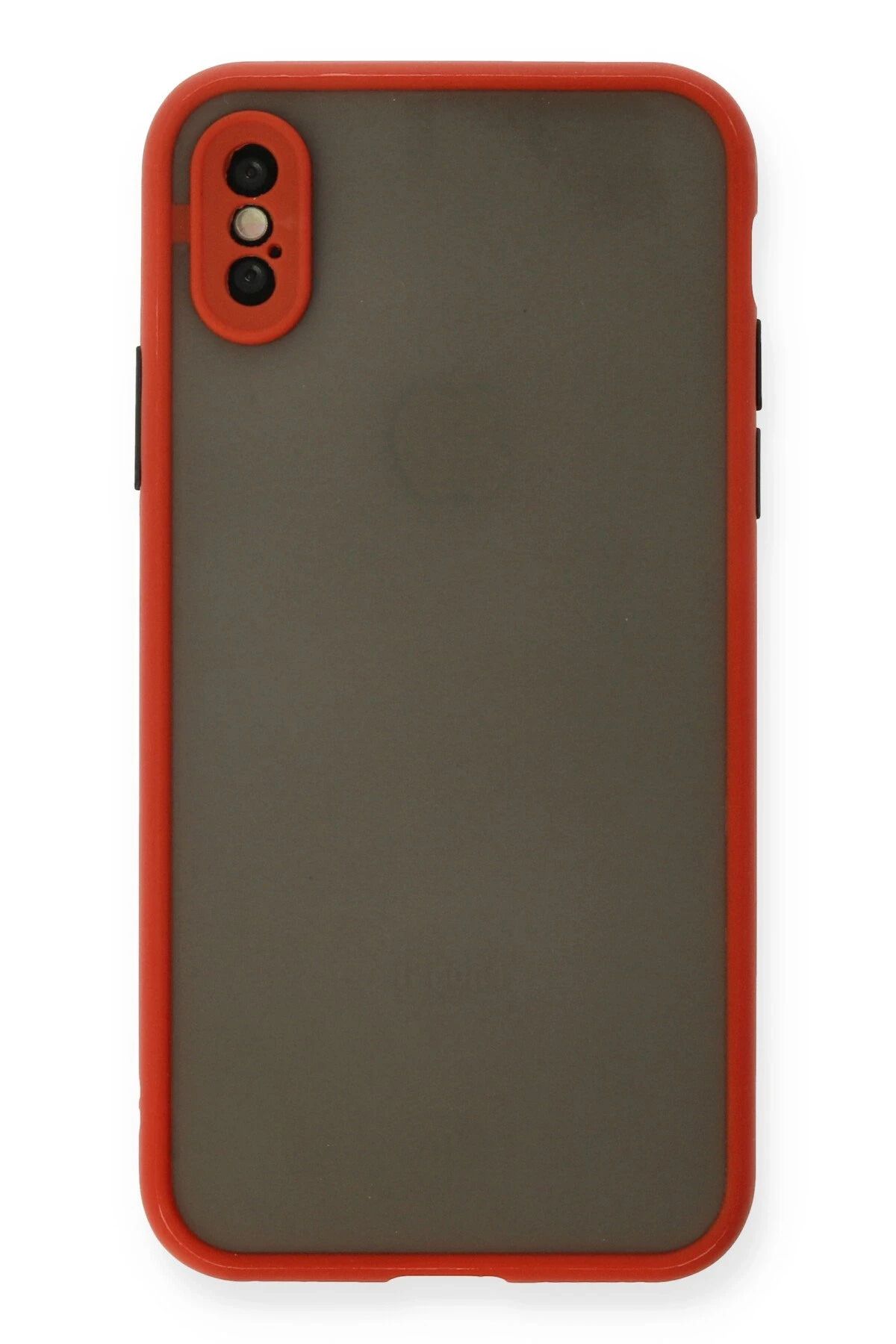 NewFace iPhone X Kılıf Montreal Silikon Kapak - Kırmızı HNZRN