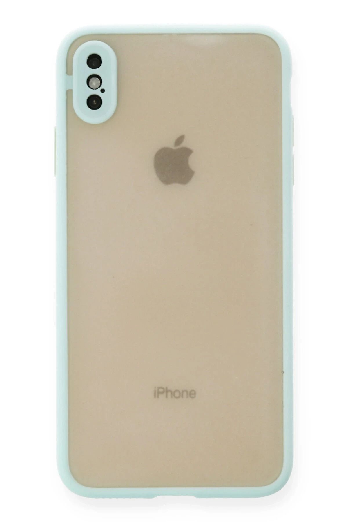 NewFace iPhone X Kılıf Montreal Silikon Kapak - Turkuaz HNZRN