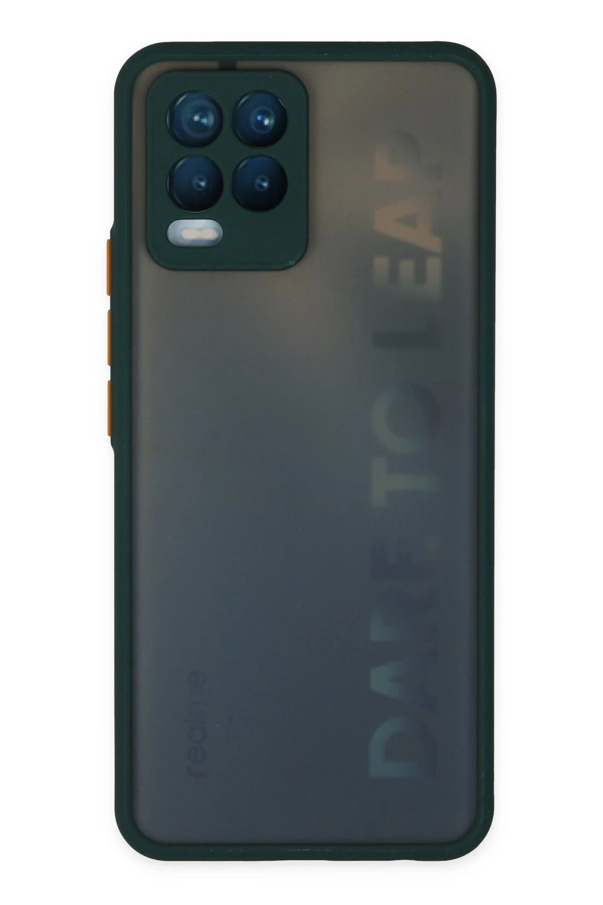 NewFace Realme 8 Kılıf Montreal Silikon Kapak - Yeşil LZWDR