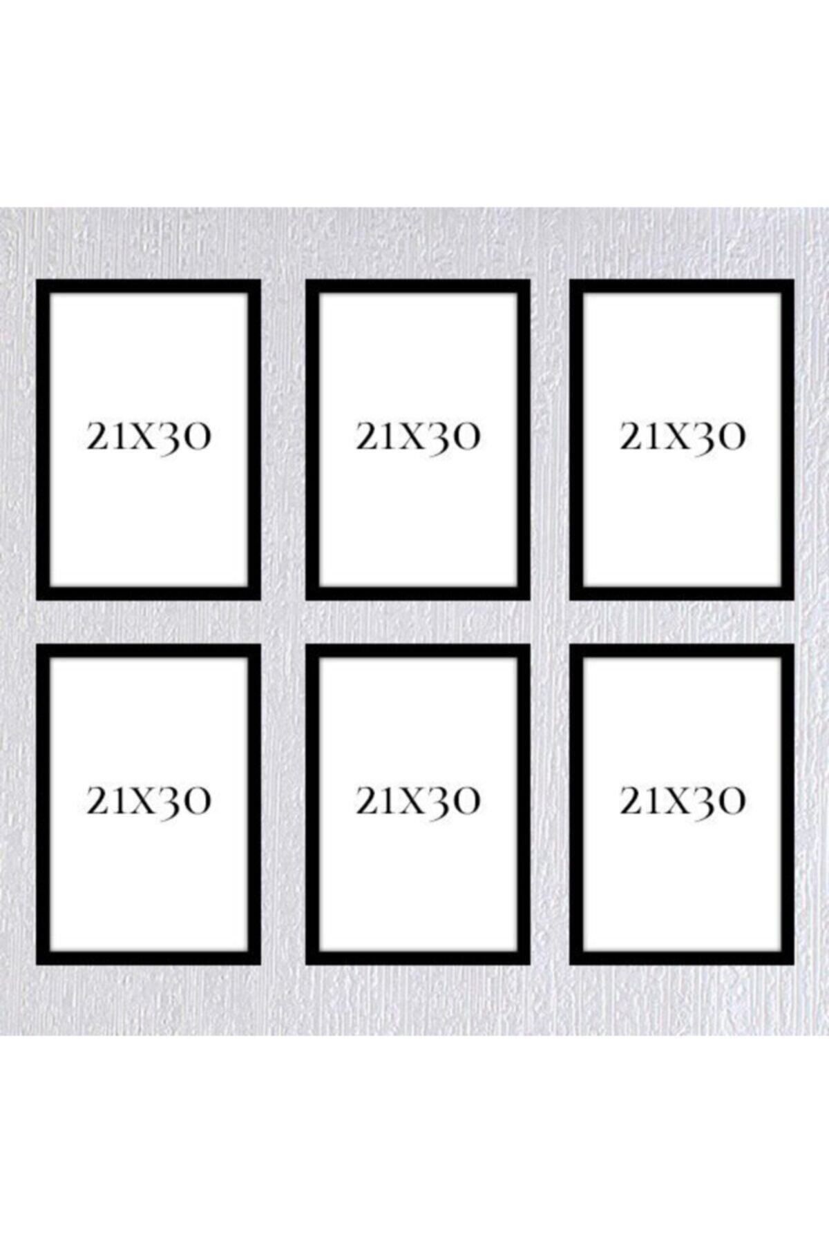 Elioure Altılı 21x30 Çerçeve Seti poster olmadan, şık ve modern tasarım