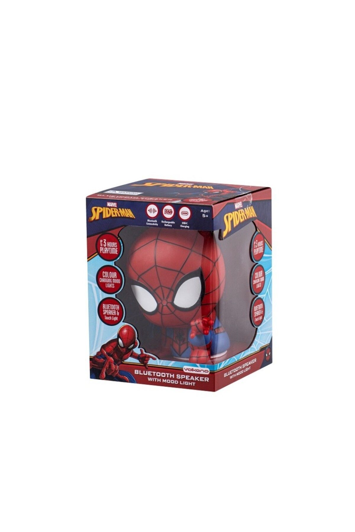 Volkano Marvel Örümcek Adam Bluetooth Hoparlör Marvel Işıklı hoparlör