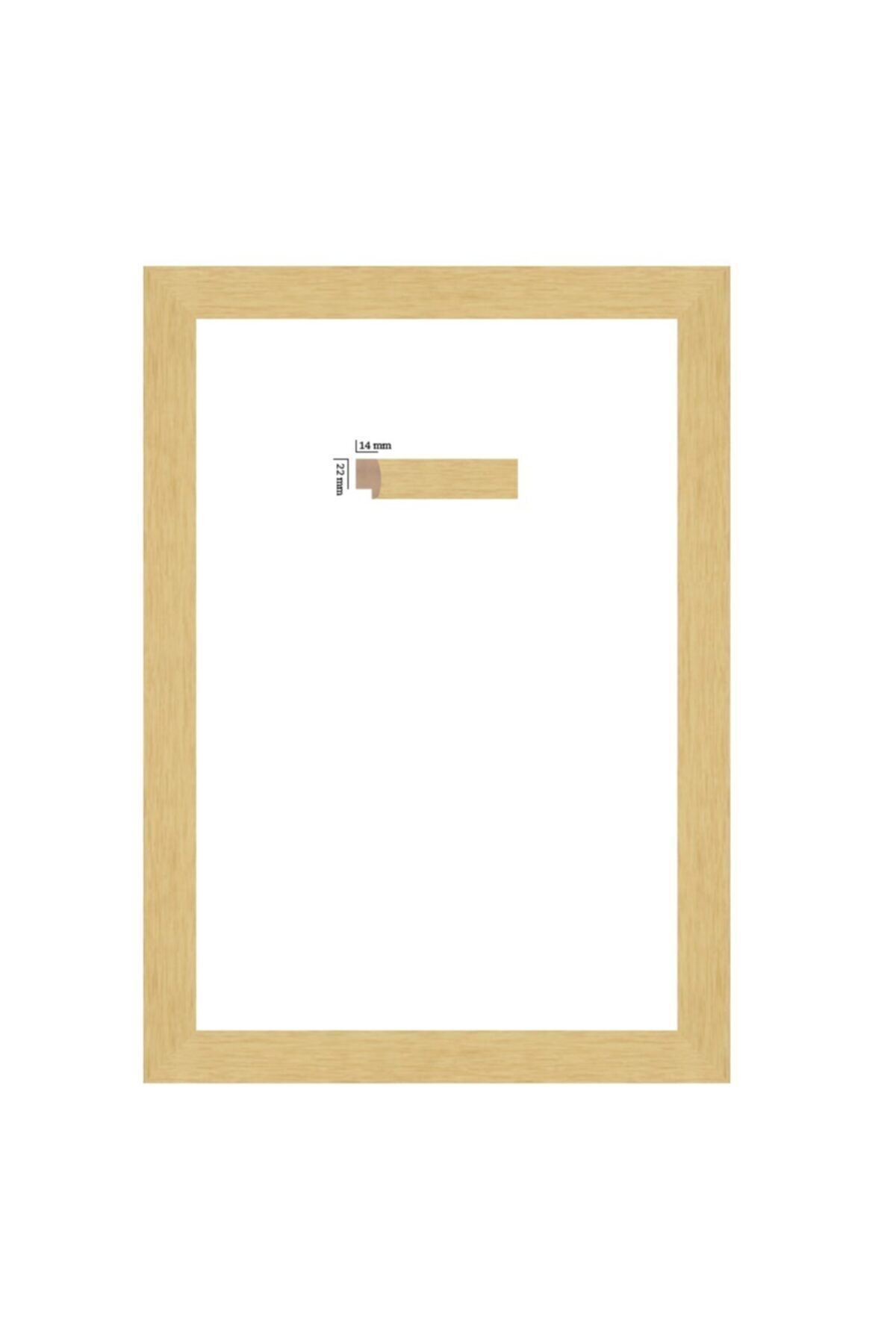 AS TİCARET 25x35 Cm Çerçeve 1. Sınıf 22mm(renk:naturel)