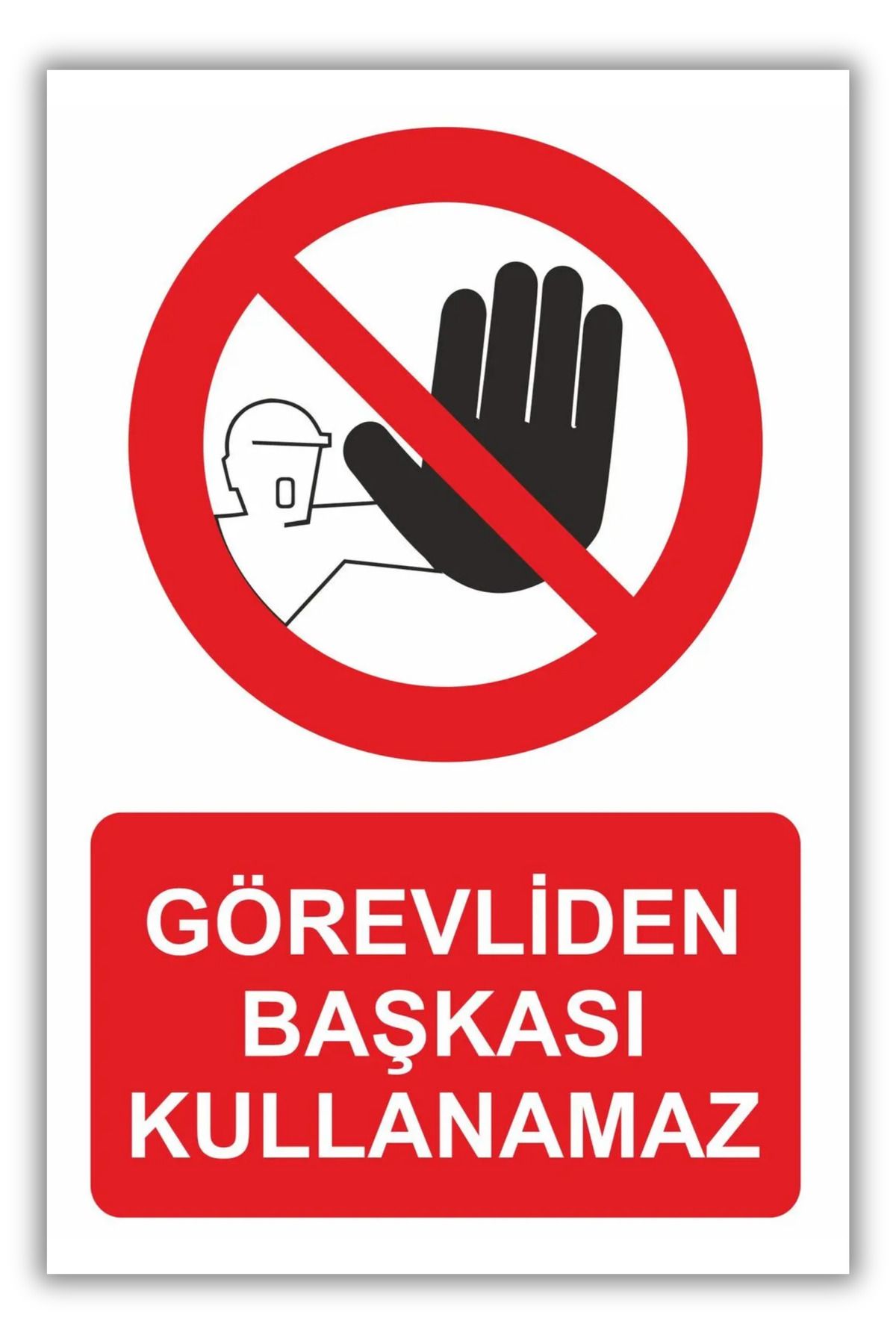 Happynesso-Sign "No One Else Can Use from the Guardian" from the Warning Signs Series – 25X35 cm Forex Foil 2