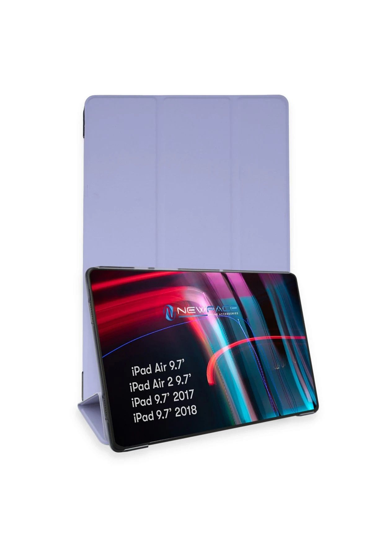 NewFace iPad 5 Air 9.7 Kılıf Tablet Smart Kılıf - Lila INSLM