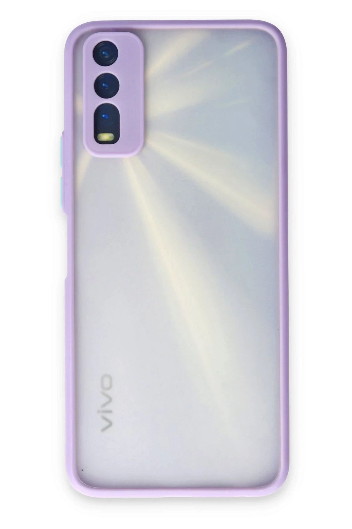 NewFace Vivo Y11S Kılıf Montreal Silikon Kapak - Mor YNSMR