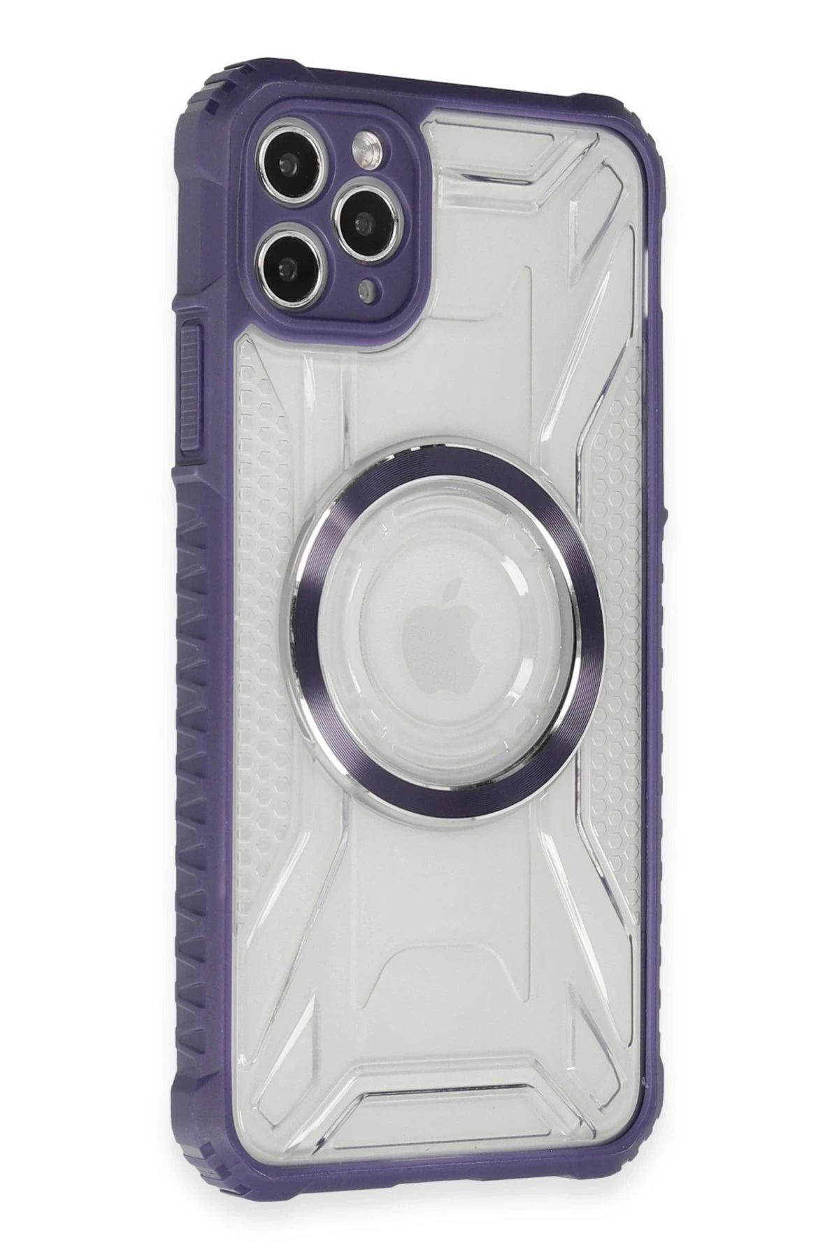 NewFace iPhone 11 Pro Kılıf Prag Magneticsafe Kapak - Derin Mor FLKRY