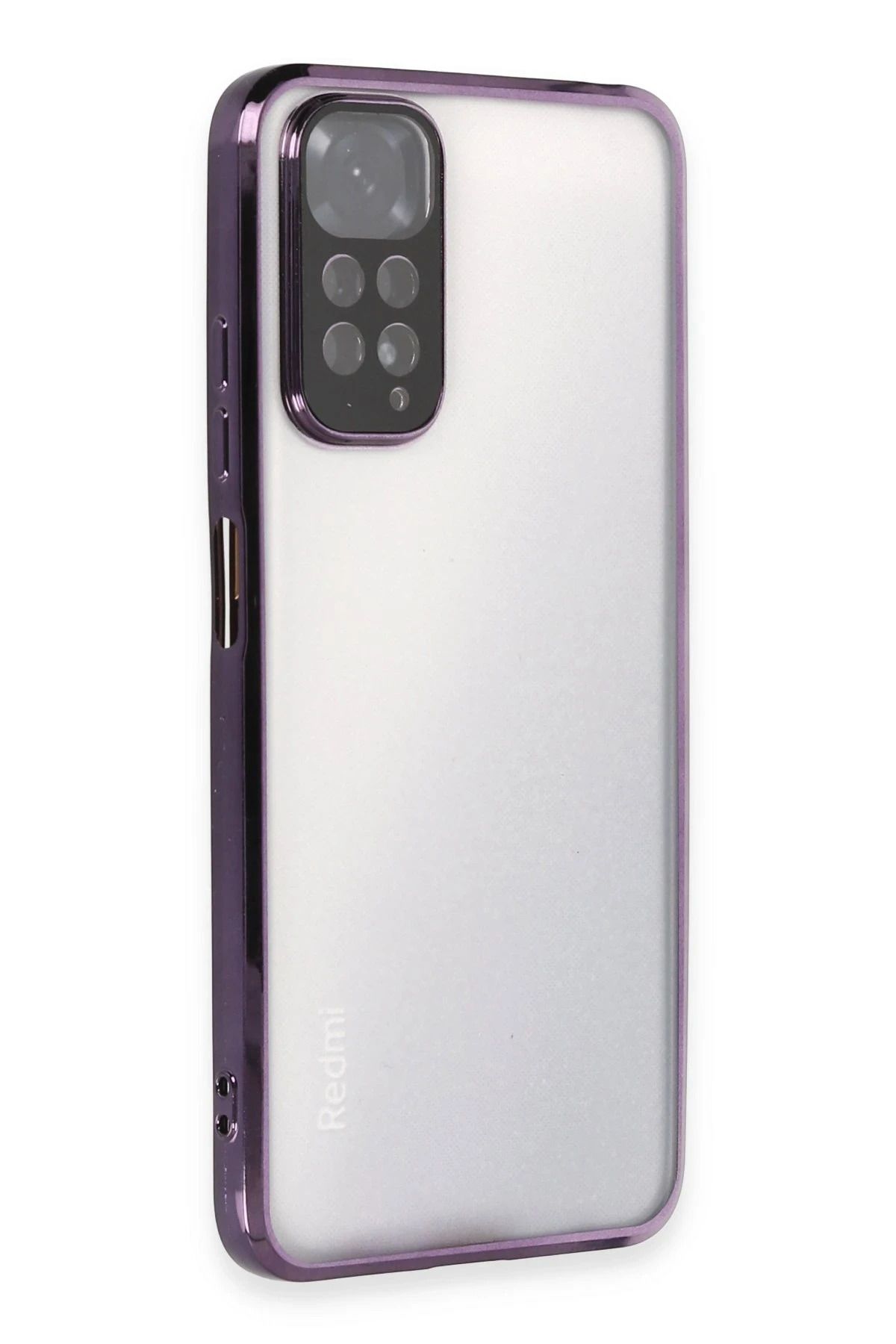 NewFace Xiaomi Redmi Note 12S Kılıf Lensli Silikon - Mor YNSMR