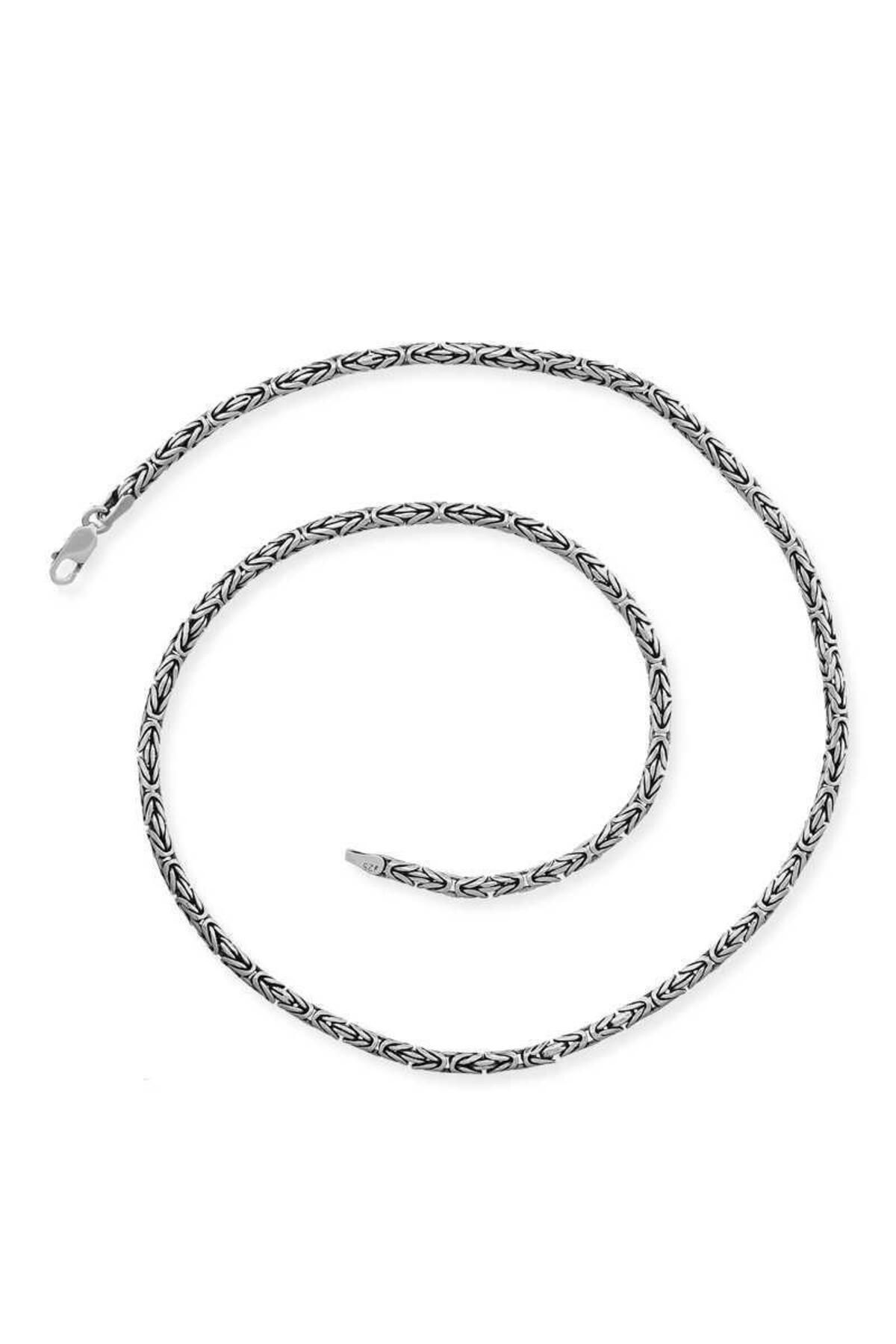 Gumush Gümüş Kral Zincir - 6 mm Yuvarlak