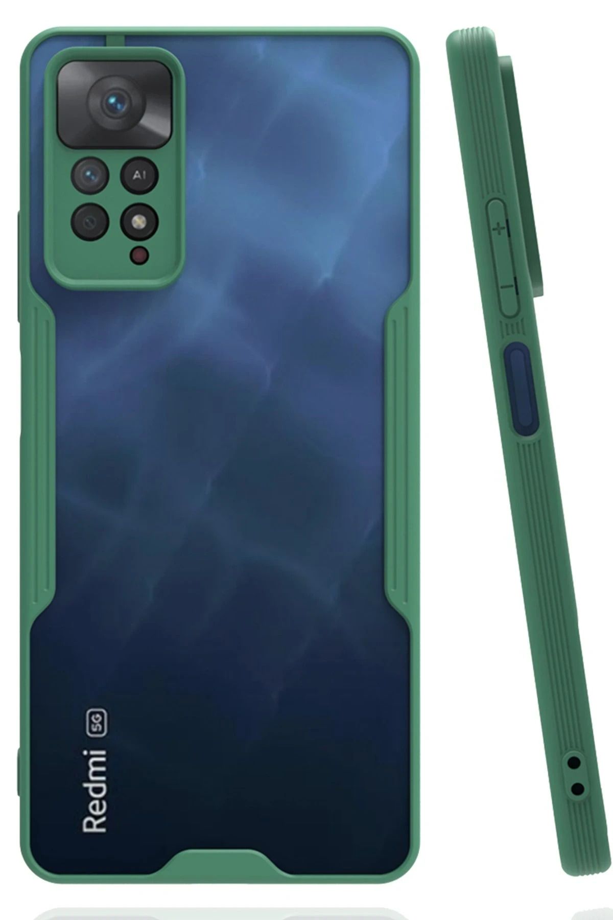 NewFace Xiaomi Redmi Note 11 Pro Kılıf Platin Silikon - Yeşil YNSMR