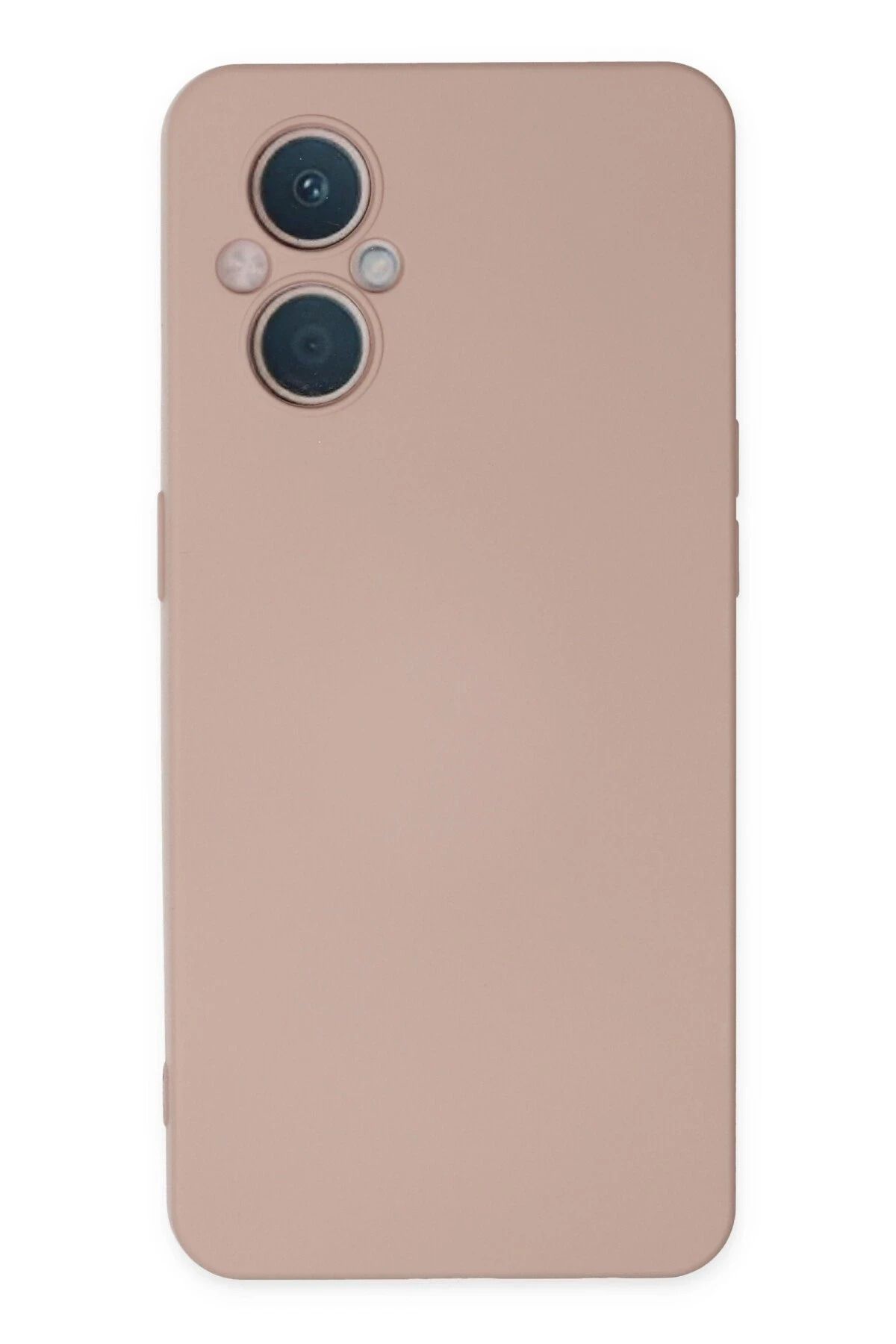 NewFace Reno 7 Lite uyumlu  Kılıf Nano içi Kadife Silikon - Pudra