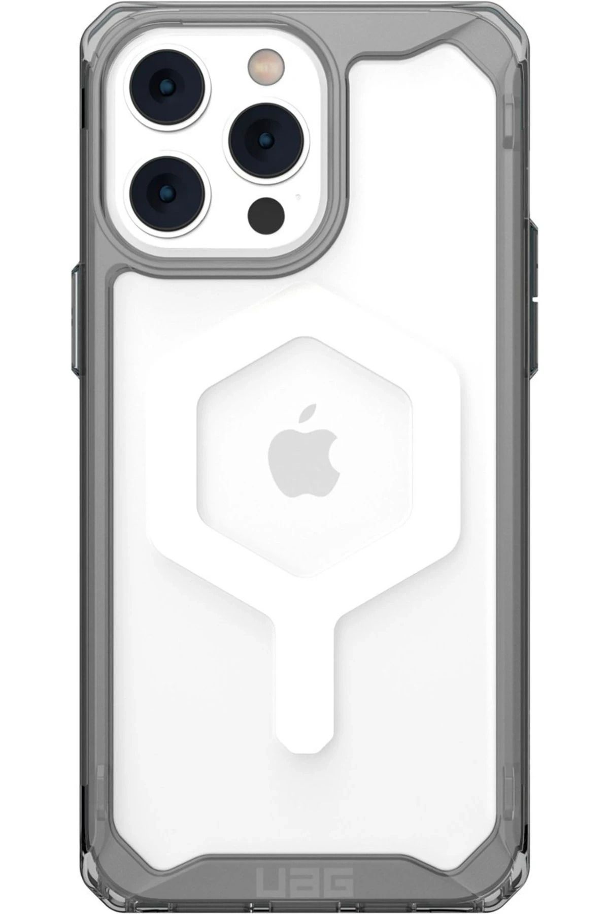NewFace iPhone 14 Pro Uyumlu Kılıf Uag Plyo Magneticsafe Silikon - Siyah BSTMY