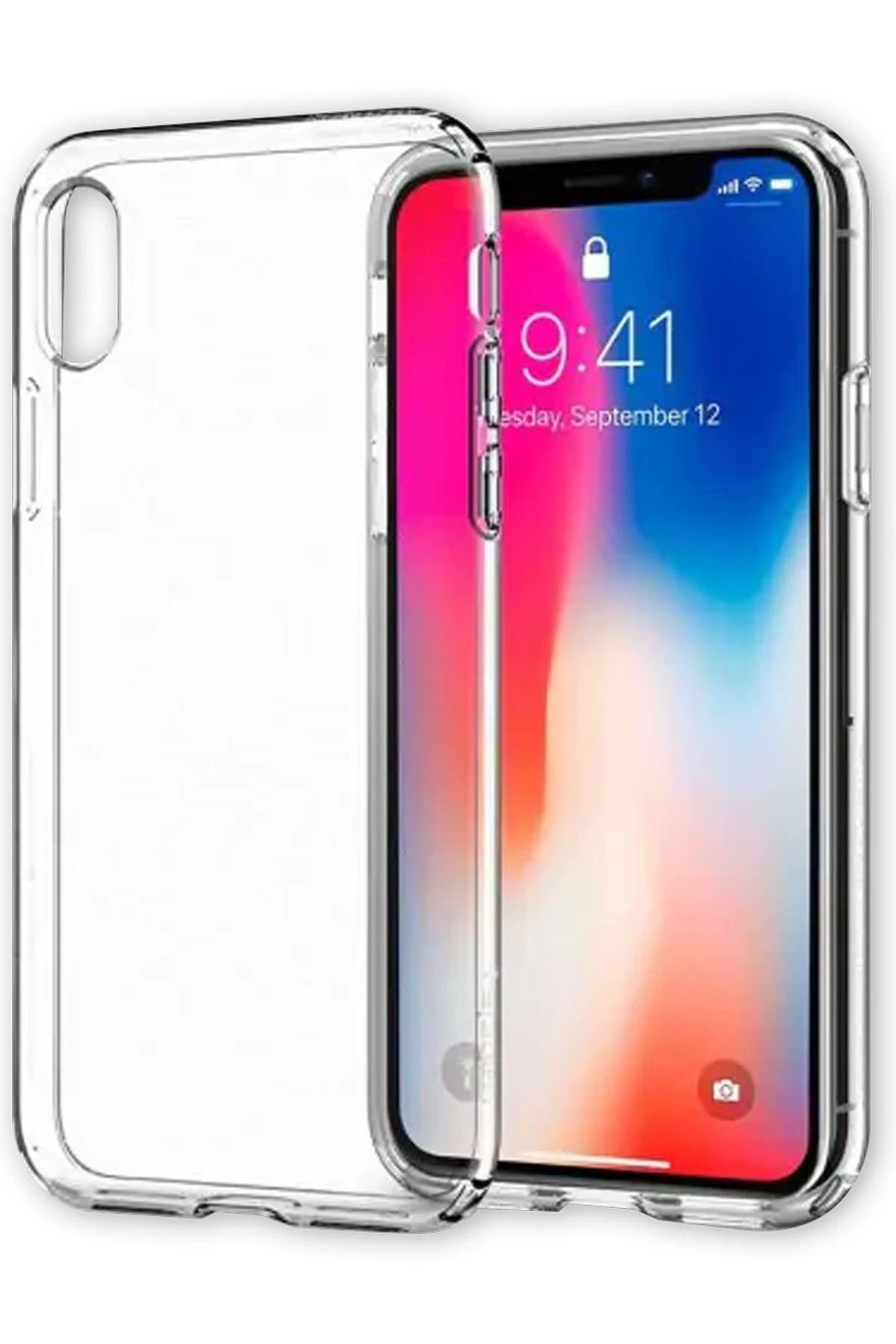 NewFace iPhone X Kılıf Lüx Şeffaf Silikon BSTMY