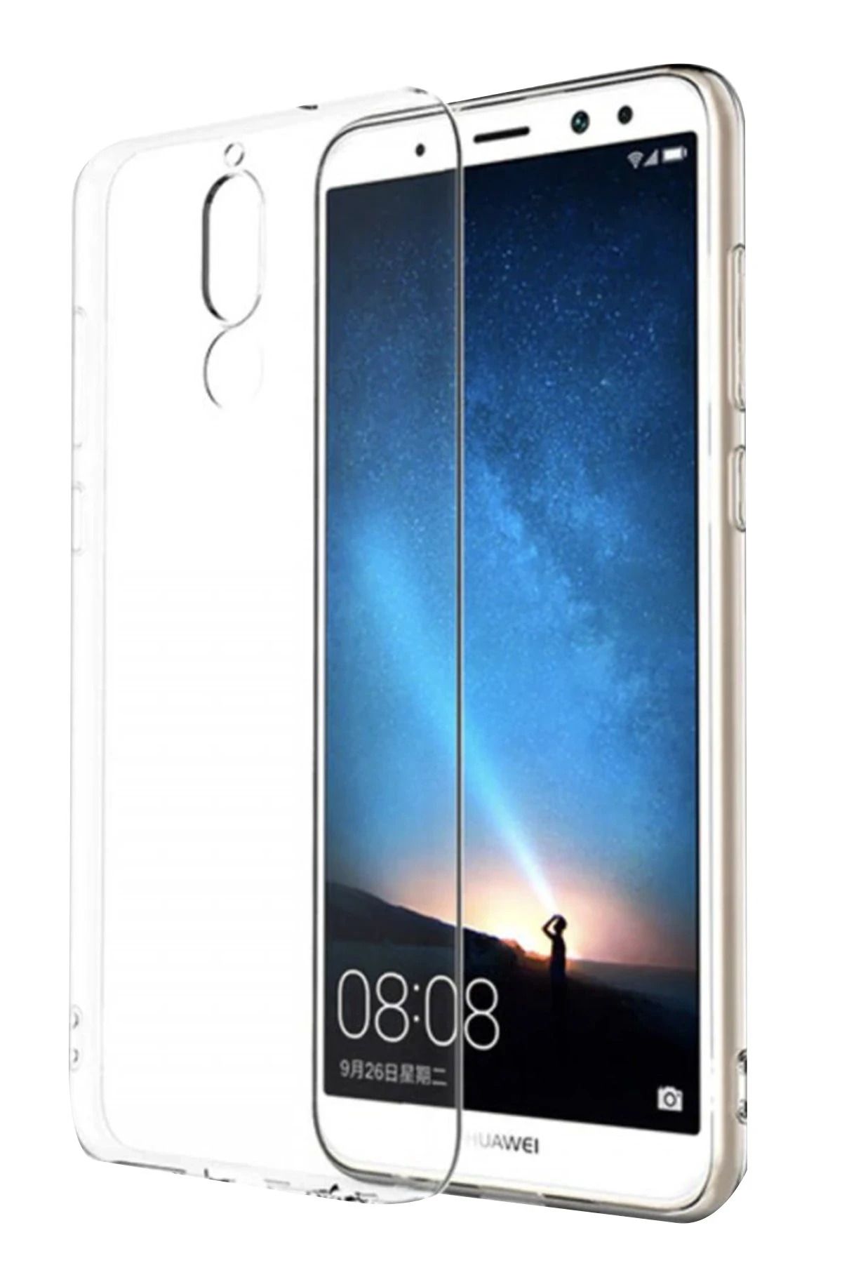 NewFace Huawei Mate 10 Lite Kılıf Lüx Şeffaf Silikon INSLM