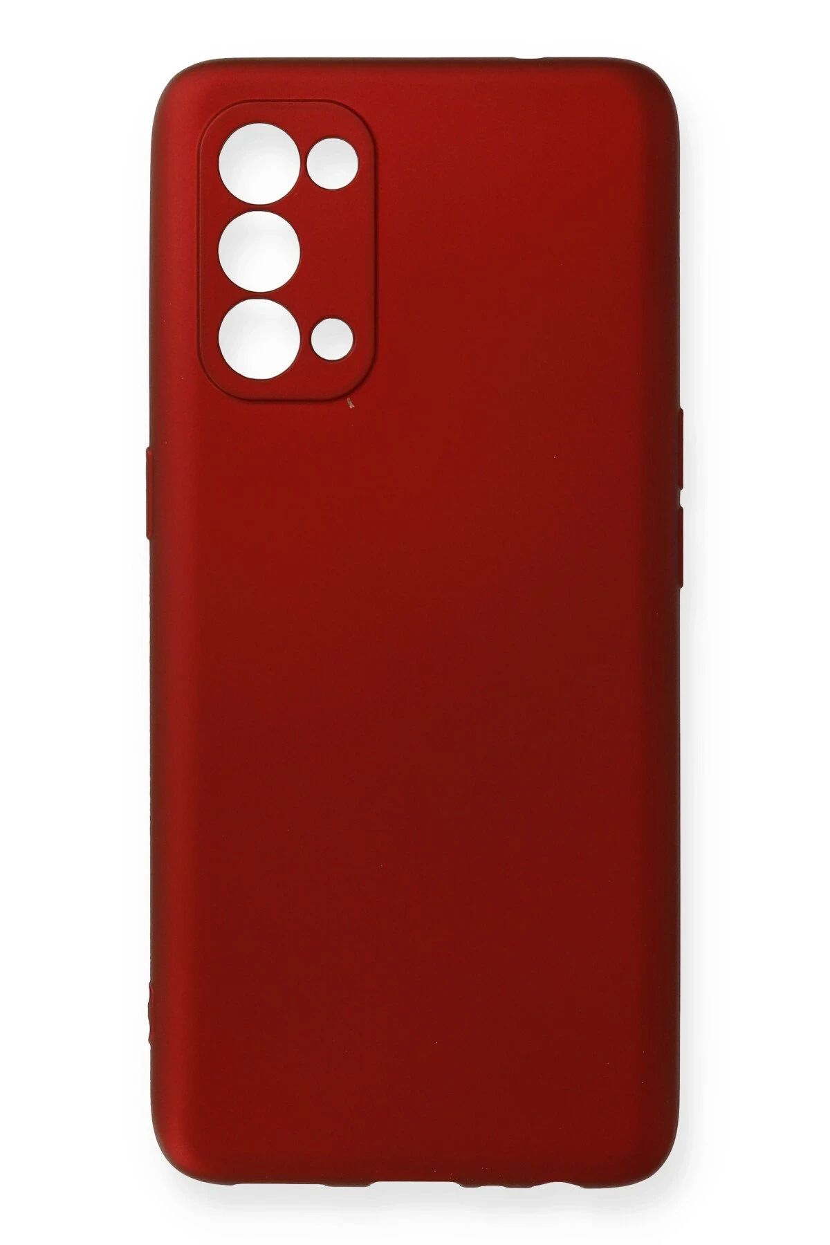 NewFace Reno 5 Pro Kılıf First Silikon - Bordo YNSMR