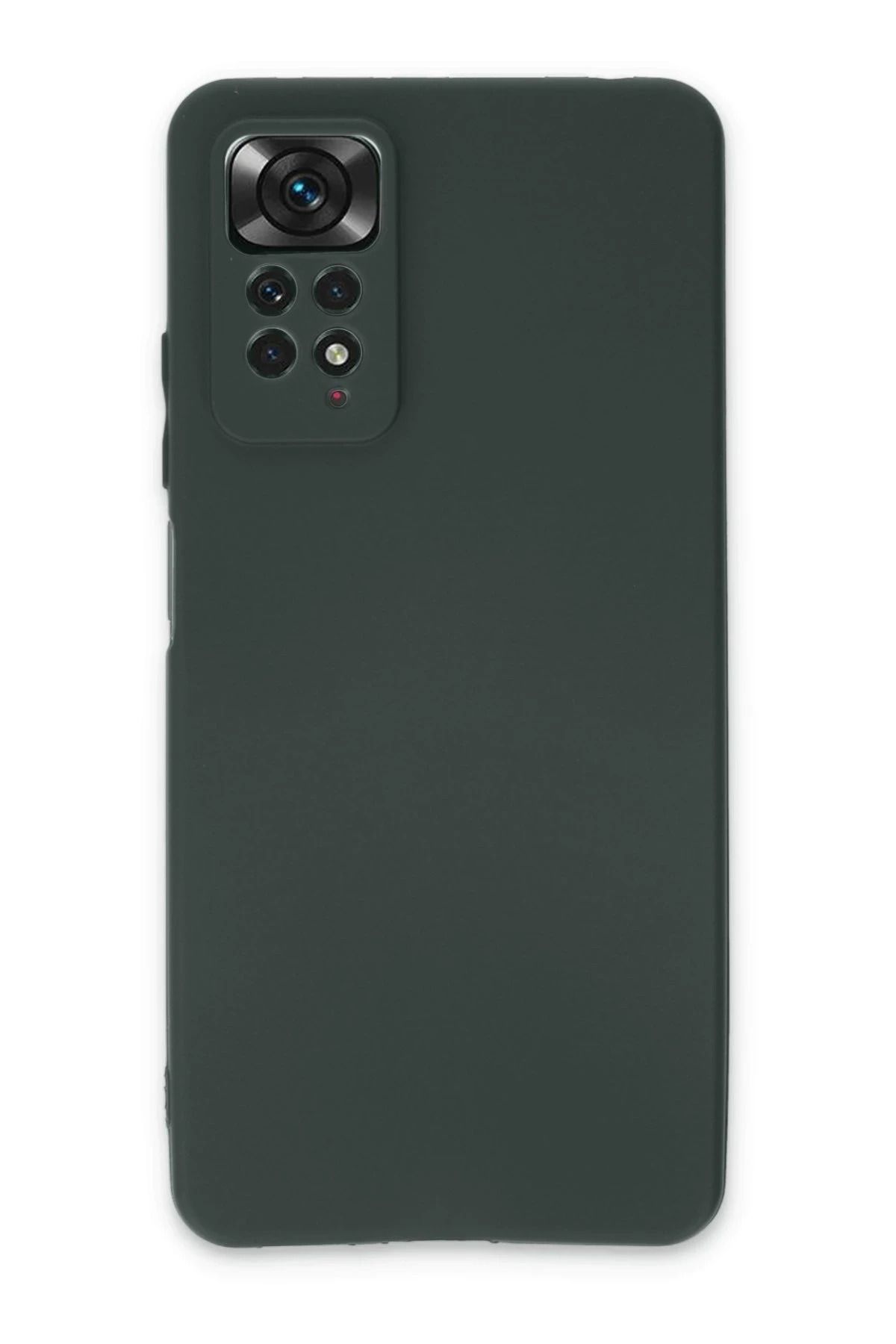 NewFace Xiaomi Redmi Note 11 Pro Kılıf First Silikon - Koyu Yeşil JOJUA