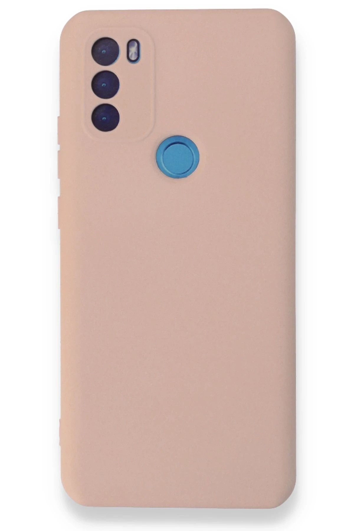 NewFace General Mobile GM 21 Plus uyumlu Kılıf Nano içi Kadife Silikon - Pudra HNZRN