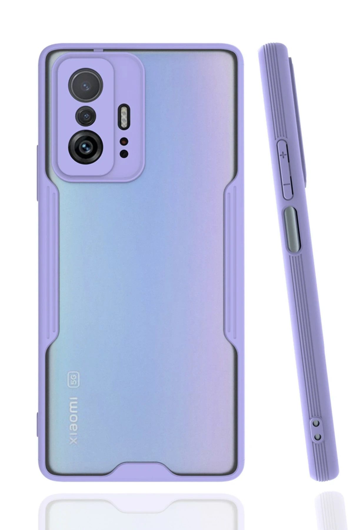 NewFace Xiaomi Mi 11T Pro Kılıf Platin Silikon - Lila INSLM