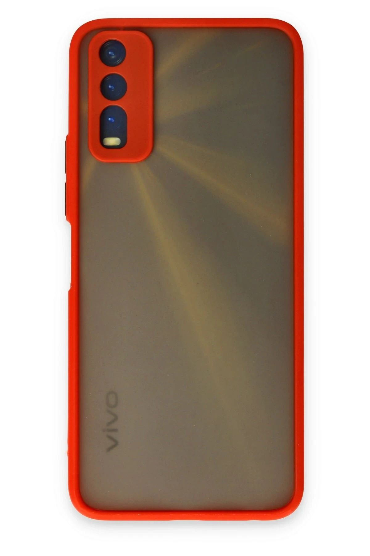 NewFace Vivo Y11S Kılıf Montreal Silikon Kapak - Kırmızı YNSMR