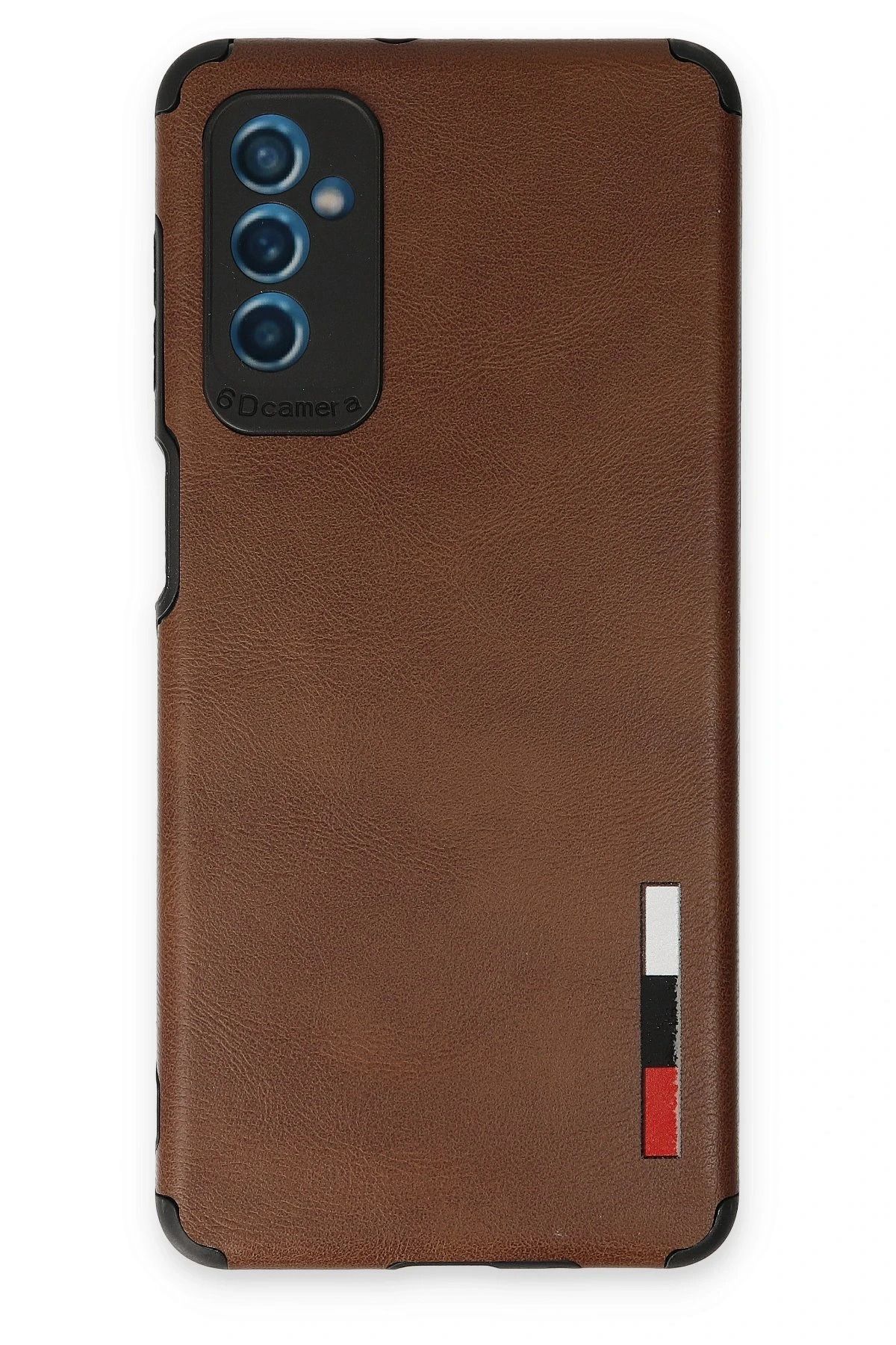 NewFace Samsung Galaxy M52 5G Kılıf Loop Deri Silikon - Kahverengi BSTMY