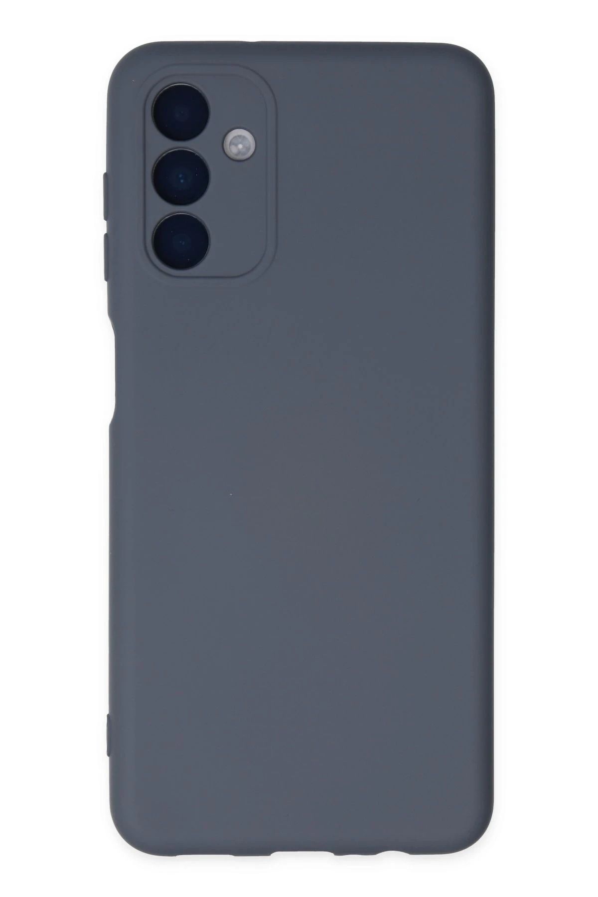 NewFace Galaxy A04S Kılıf Nano içi Kadife Silikon - Gri  uyumlu