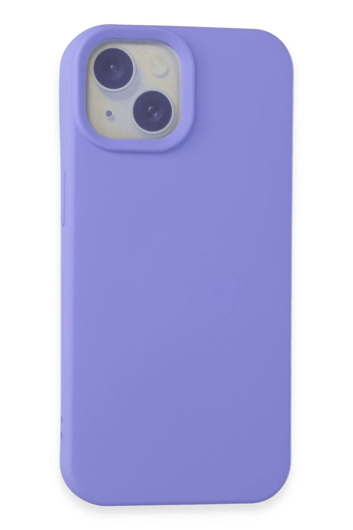 NewFace iPhone 15 Kılıf Nano içi Kadife Silikon - Lila NRMSA