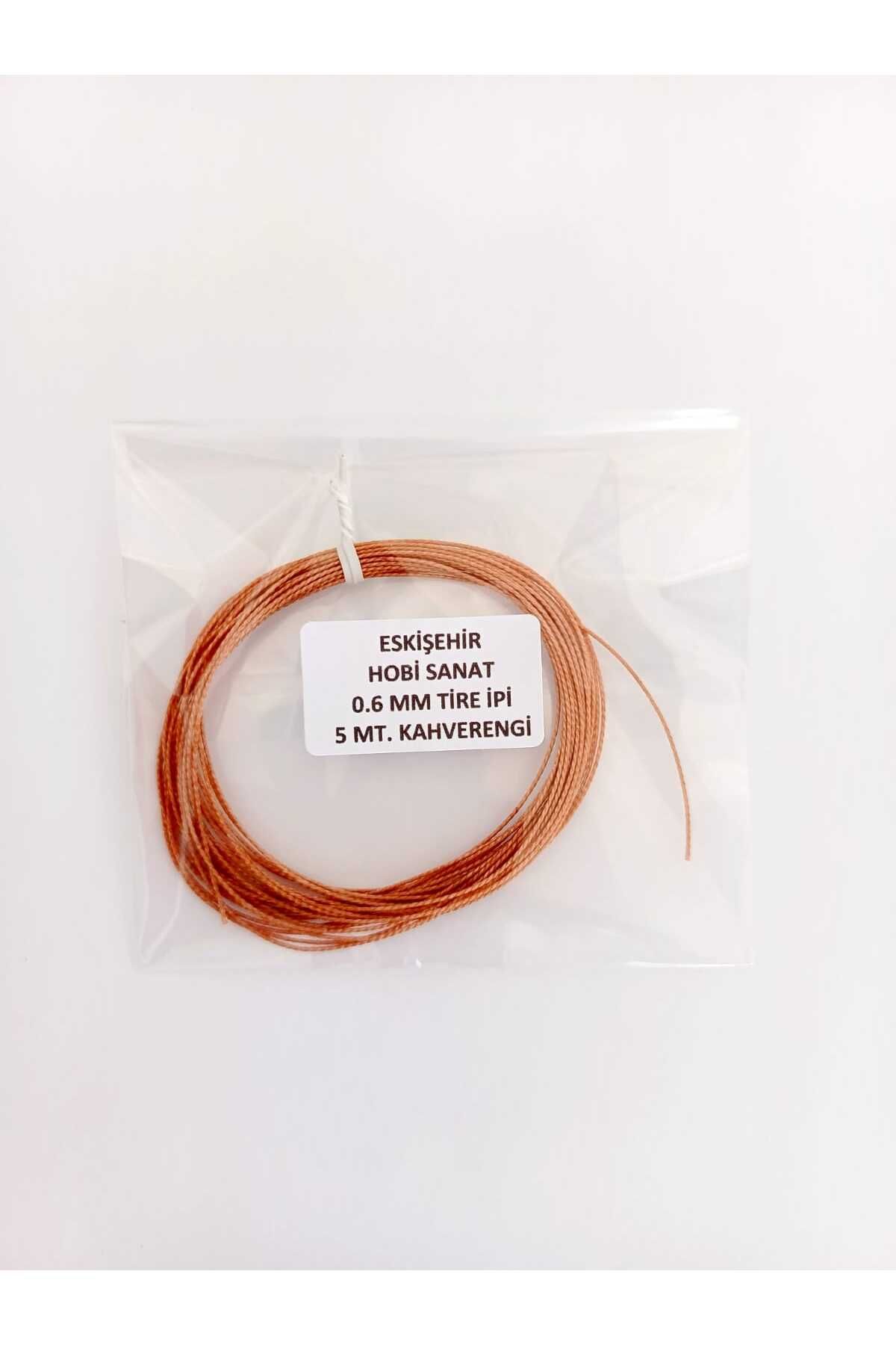 Eskişehir hobi sanat-5 Meters Tire String Nylon Furniture Upholstery String, Sofa Button Sewing String, Turnbuckle String Brown Color 7