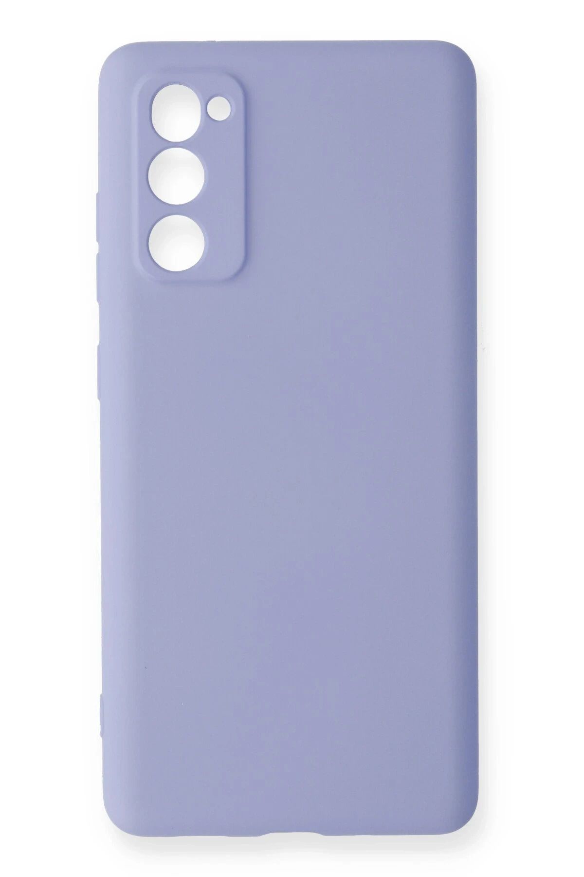 NewFace Samsung Galaxy S20 FE Kılıf Nano içi Kadife Silikon - Lila HNZRN