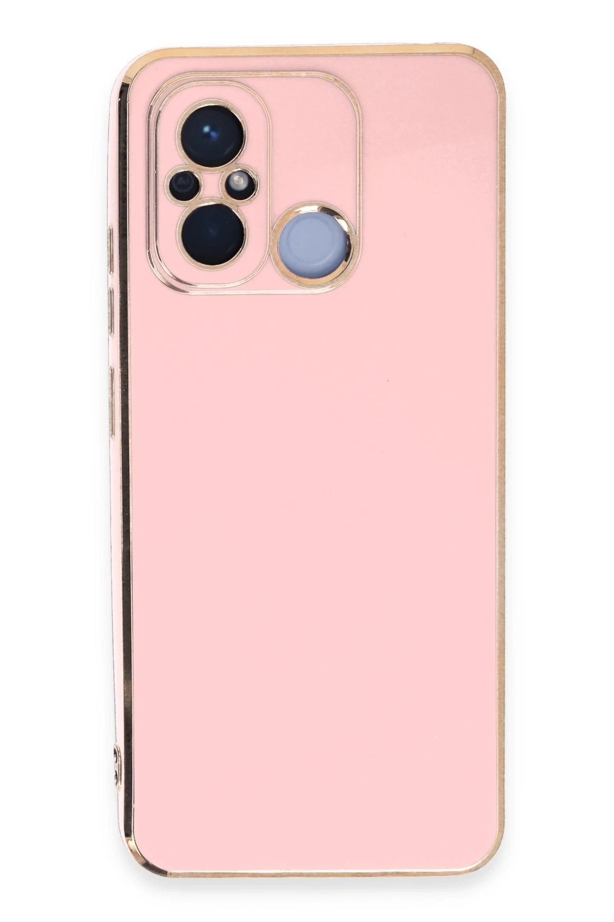 NewFace Xiaomi Redmi 12C Kılıf Volet Silikon - Pembe FERRG