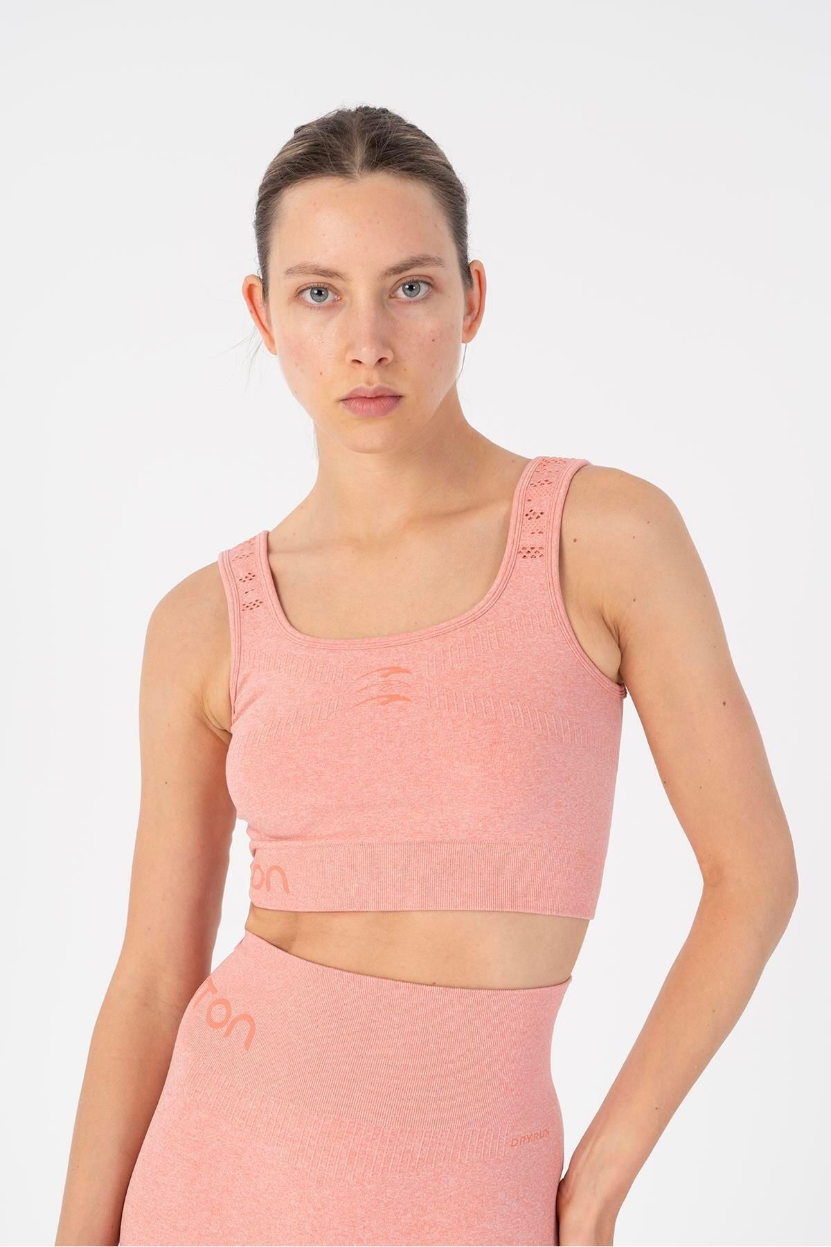 MARATON SlimFit Kadın Düz Yaka Kolsuz Gül Bra 813095