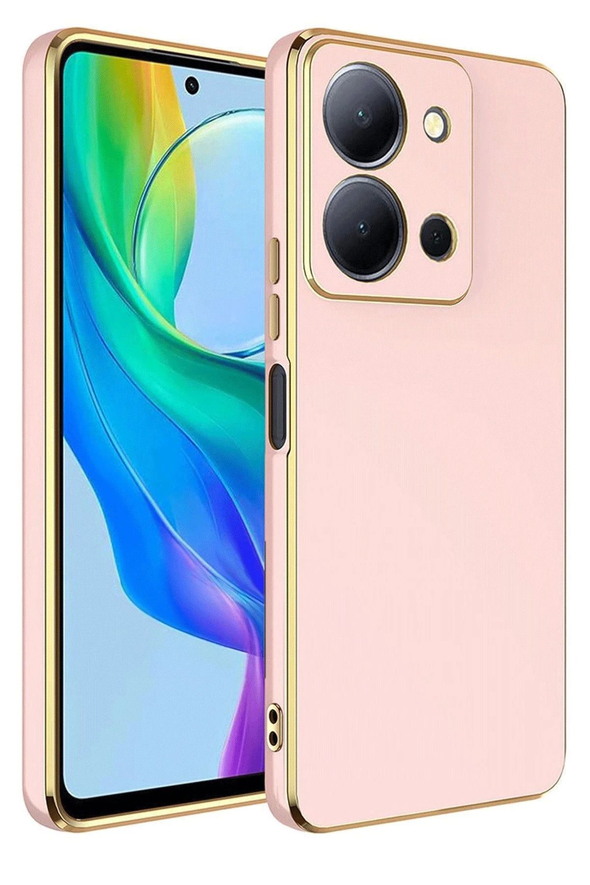 NewFace Vivo Y36 Kılıf Volet Silikon - Pembe JOJUA