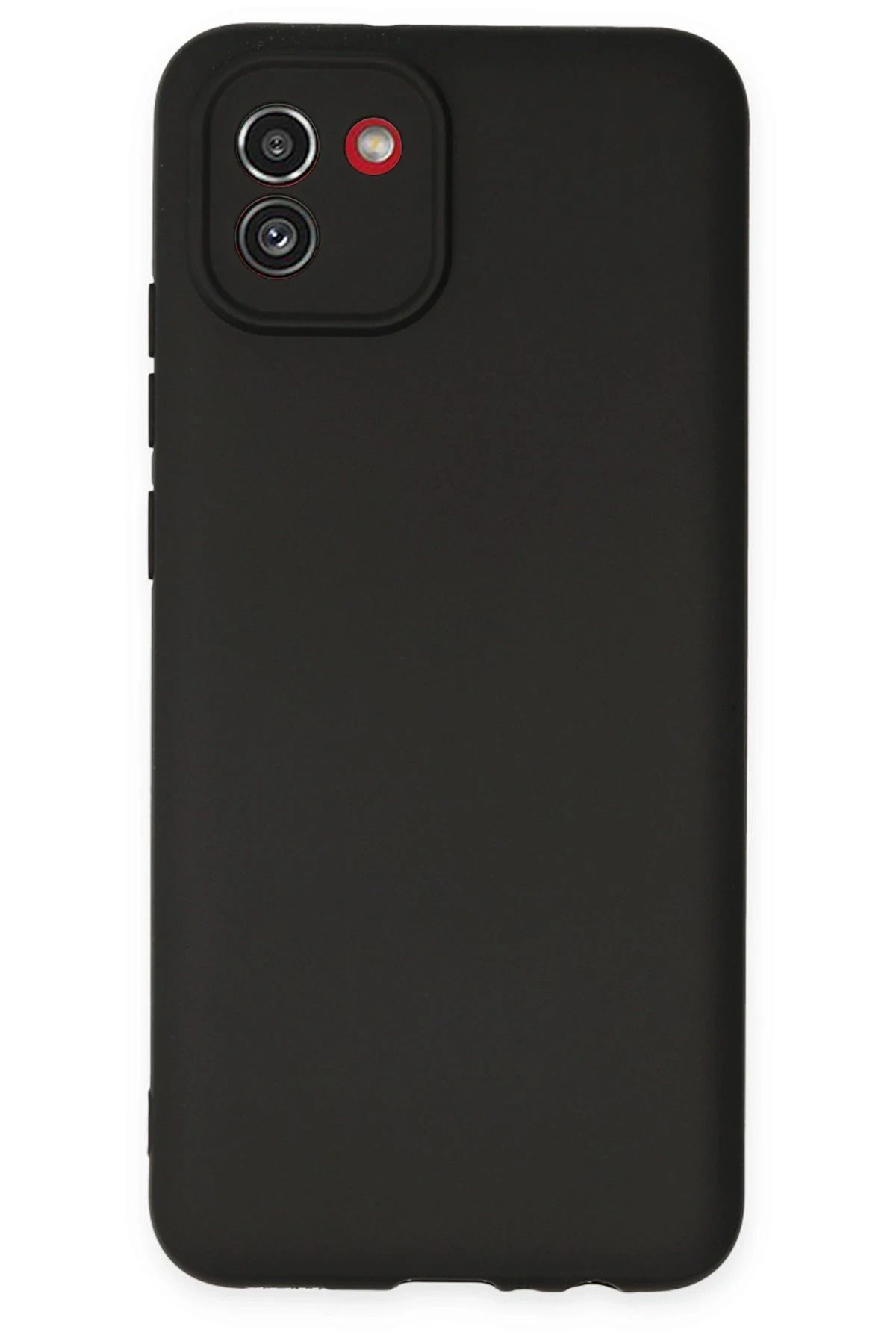 NewFace Samsung Galaxy A03 Kılıf First Silikon - Siyah LZWDR
