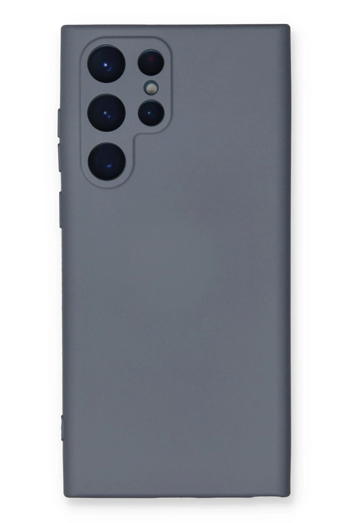 NewFace Samsung Galaxy S23 Ultra Kılıf Nano içi Kadife Silikon - Gri JOJUA