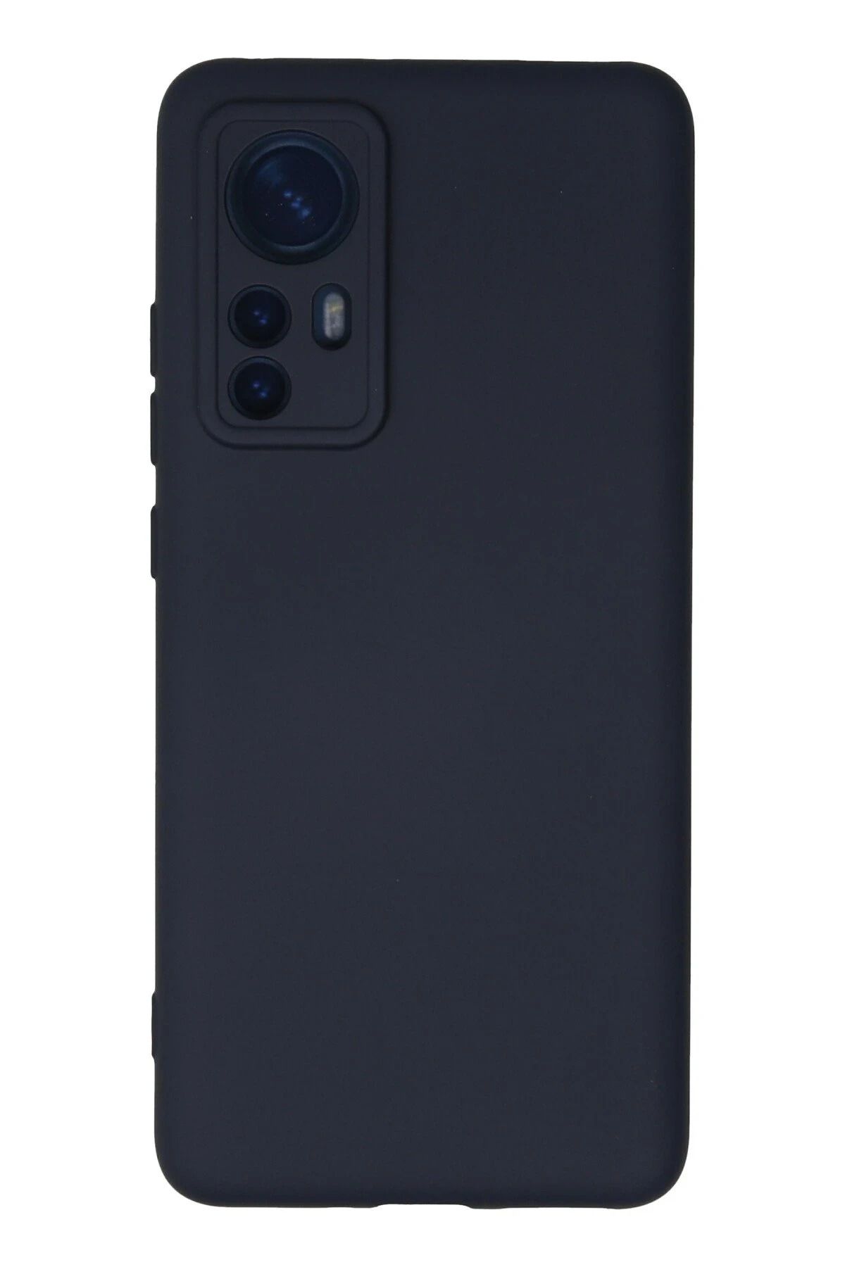 NewFace Xiaomi Mi 12 Kılıf Nano içi Kadife Silikon - Lacivert JOJUA