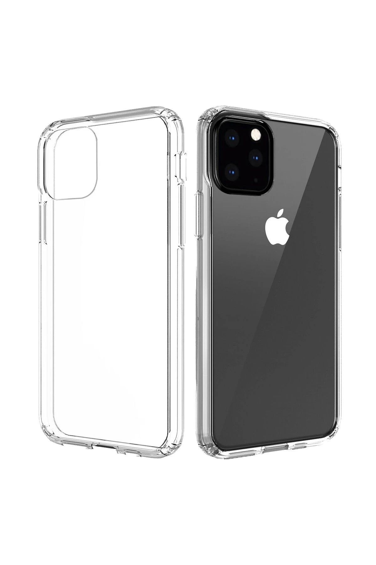 NewFace iPhone 11 Pro Max Kılıf Lüx Şeffaf Silikon BSTMY