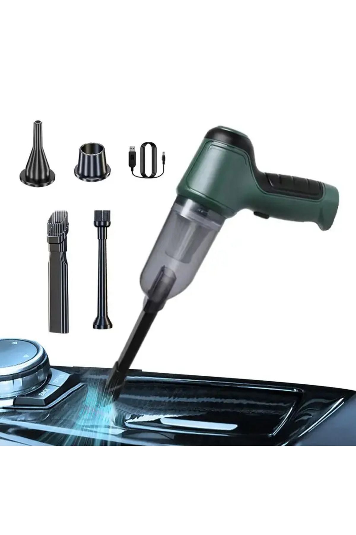 HobiDünyasıElif Air Blower Araba Süpürgesi Yeşil