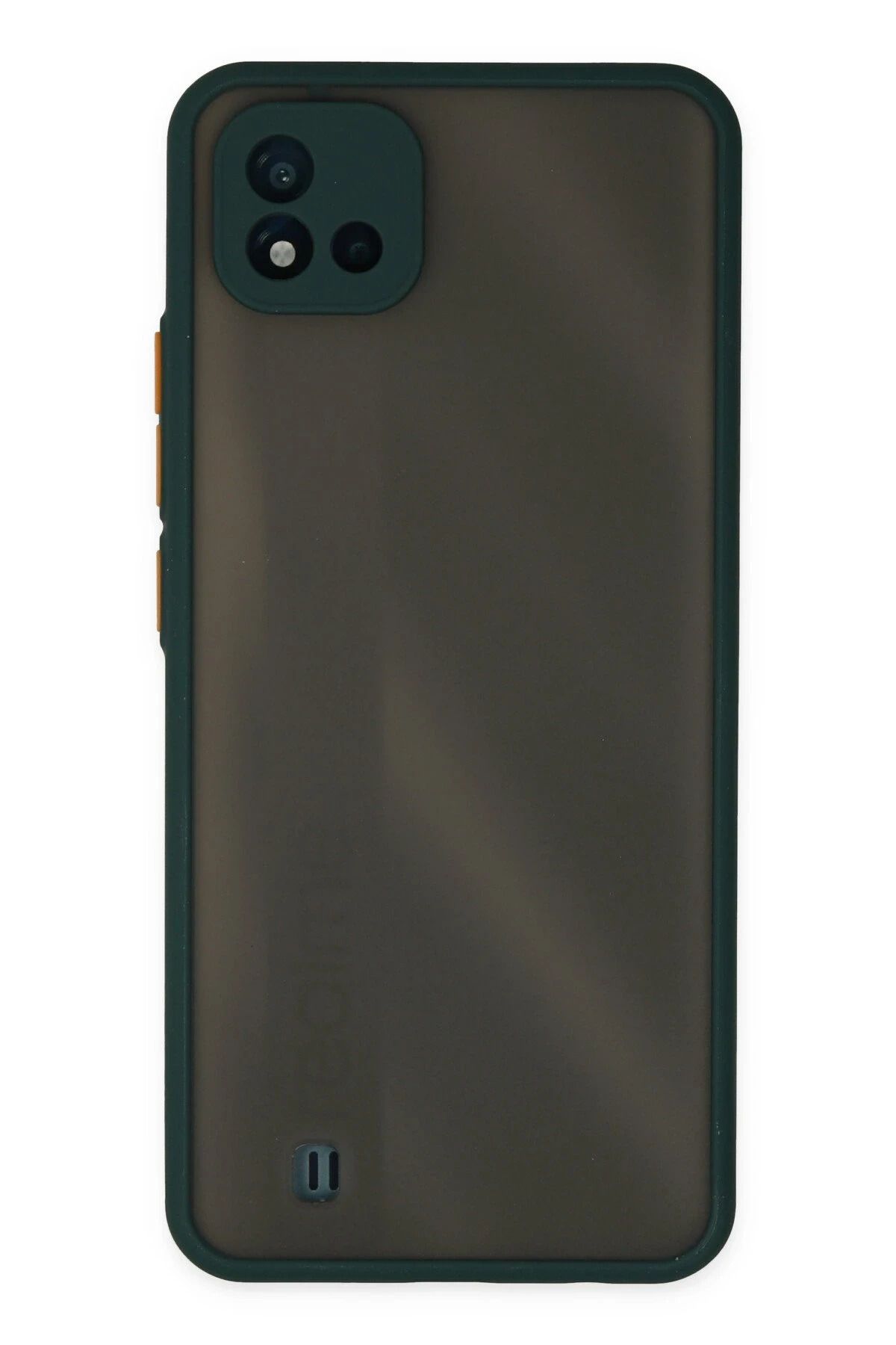 NewFace Realme C11 2021 Kılıf Montreal Silikon Kapak - Yeşil BSTMY