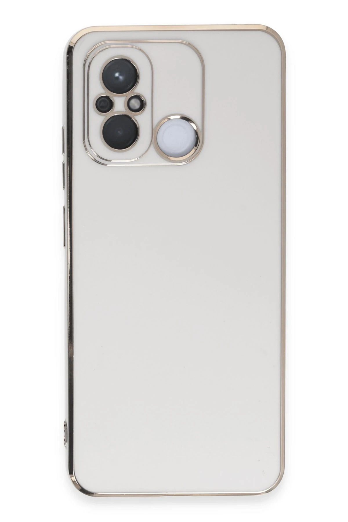 NewFace Xiaomi Redmi 12C Kılıf Volet Silikon - Beyaz FERRG