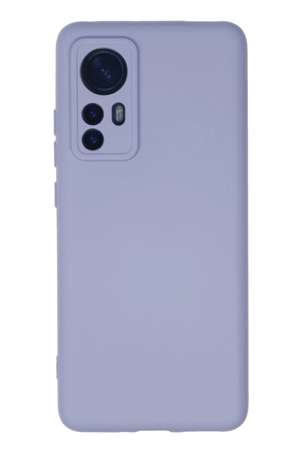 NewFace Xiaomi Mi 12 Uyumlu Kılıf Nano içi Kadife Silikon - Lila FERRG