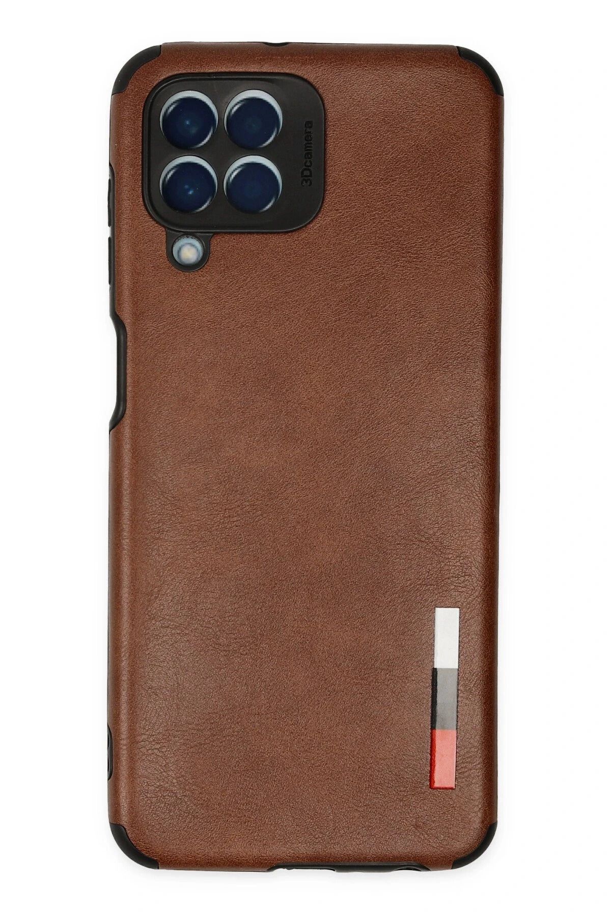 NewFace Samsung Galaxy M33 Kılıf Loop Deri Silikon - Kahverengi JOJUA
