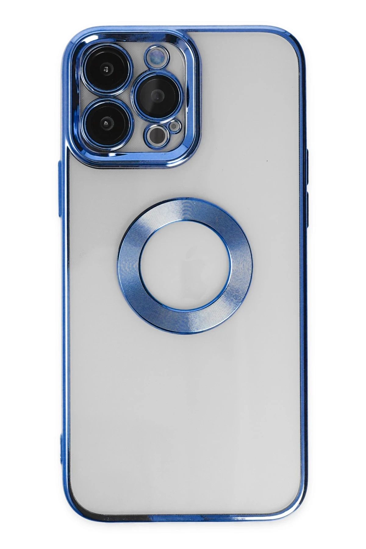 NewFace iPhone 14 Pro Max Kılıf Slot Silikon - Mavi JOJUA