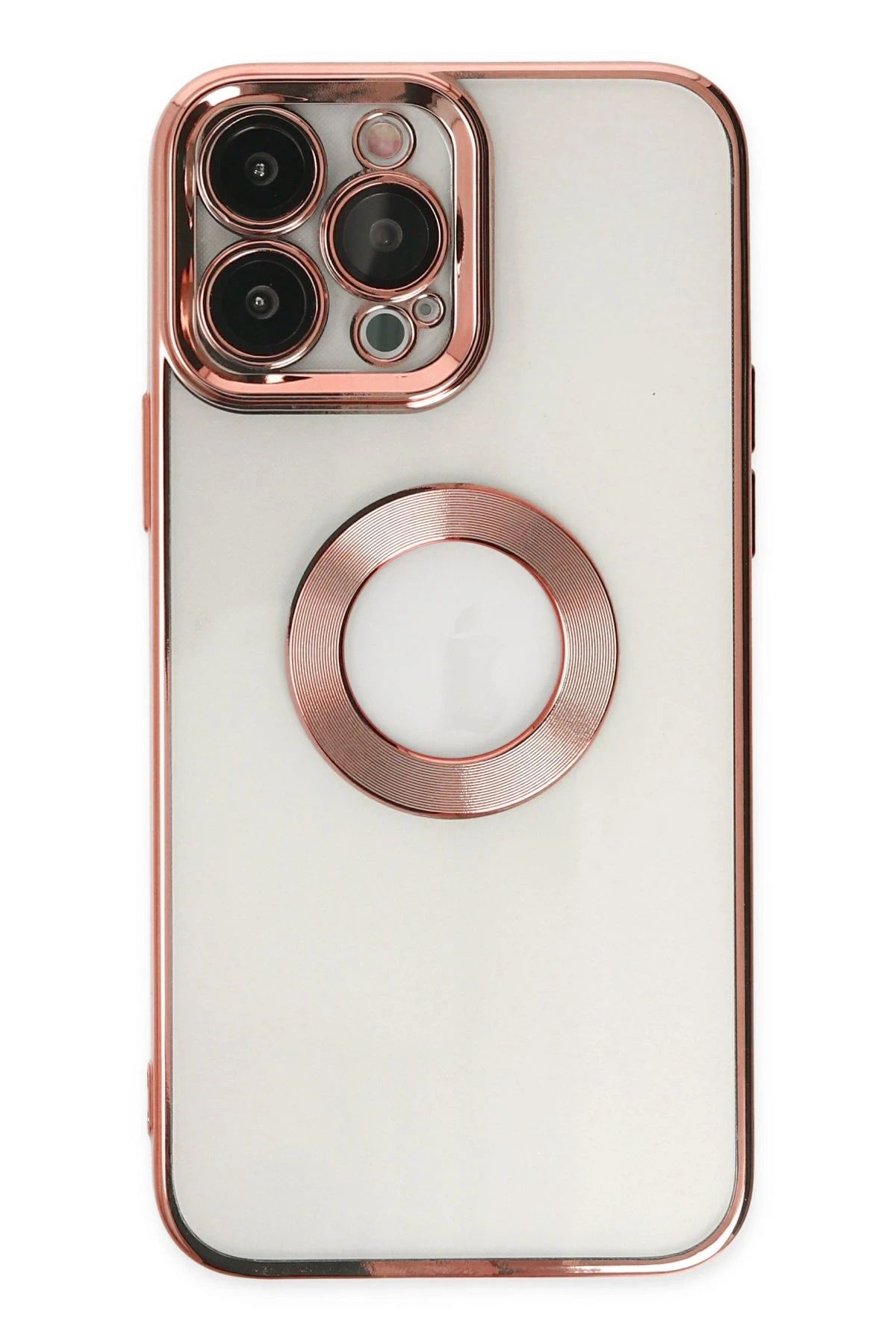 NewFace iPhone 13 Pro Kılıf Slot Silikon - Rose Gold FERRG