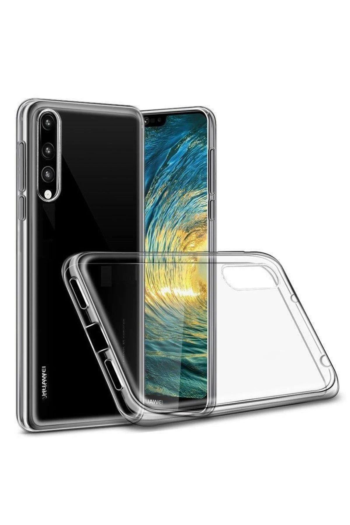 NewFace Huawei P30 Lite Kılıf Lüx Şeffaf Silikon HNZRN